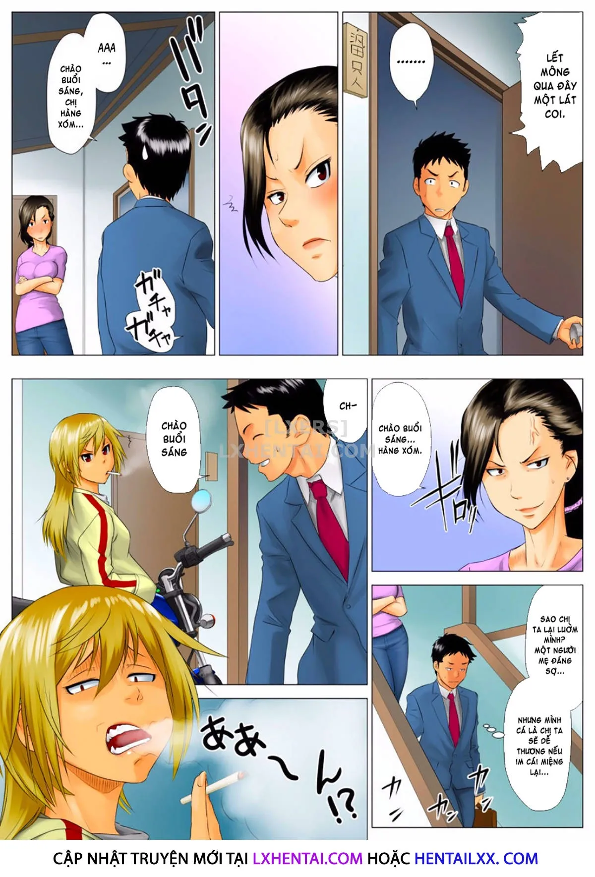 HentaiVN.net - Ảnh 8 - Yuka + Naoko [Yuuka -Tonari no Kinpatsu Musume ga Jitsu wa Otome datta Hanashi; Miboujin Naoko; Naoko The Widow] - Chap 1