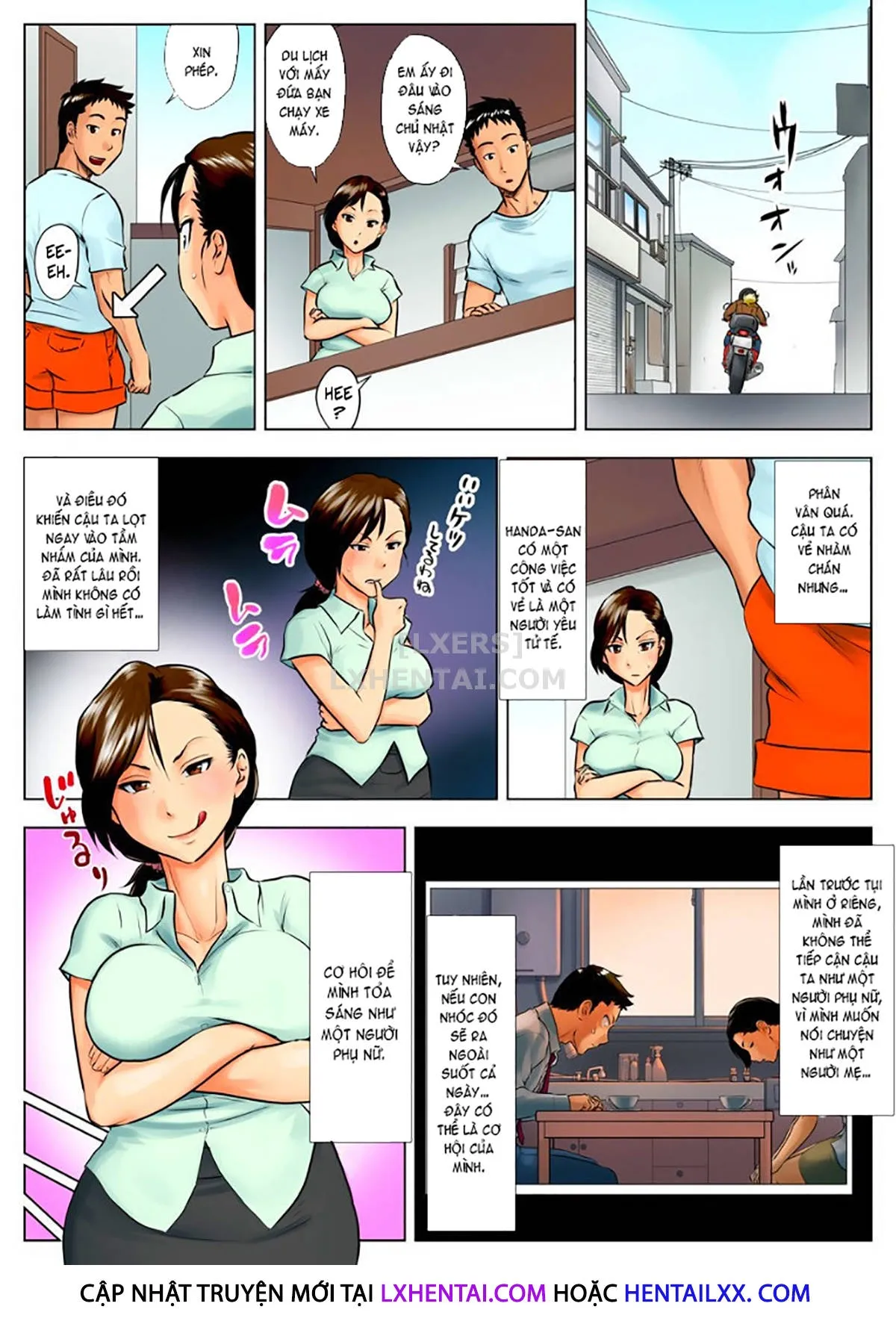 HentaiVN.net - Ảnh 10 - Yuka + Naoko [Yuuka -Tonari no Kinpatsu Musume ga Jitsu wa Otome datta Hanashi; Miboujin Naoko; Naoko The Widow] - Chap 2