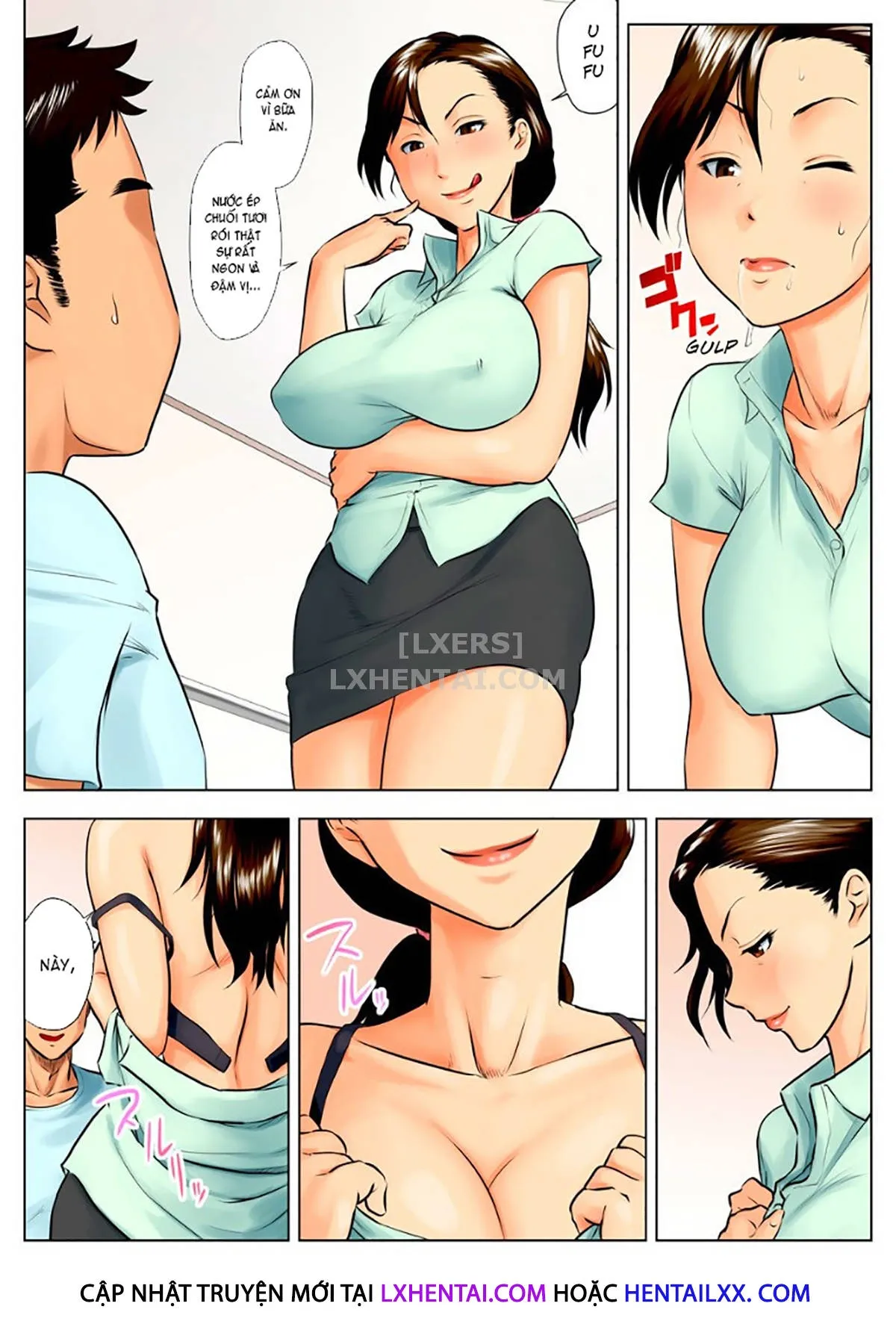 HentaiVN.net - Ảnh 17 - Yuka + Naoko [Yuuka -Tonari no Kinpatsu Musume ga Jitsu wa Otome datta Hanashi; Miboujin Naoko; Naoko The Widow] - Chap 2