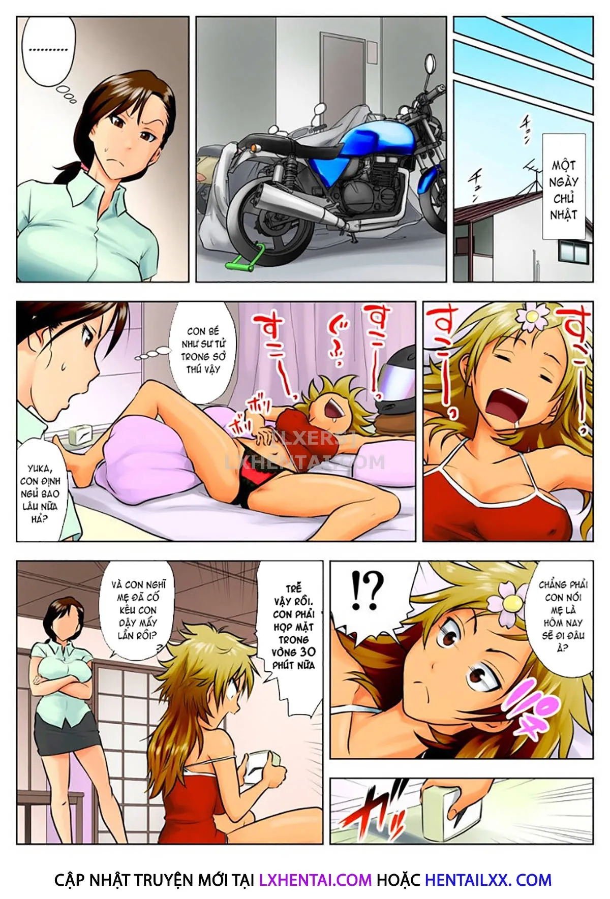 HentaiVN.net - Ảnh 8 - Yuka + Naoko [Yuuka -Tonari no Kinpatsu Musume ga Jitsu wa Otome datta Hanashi; Miboujin Naoko; Naoko The Widow] - Chap 2