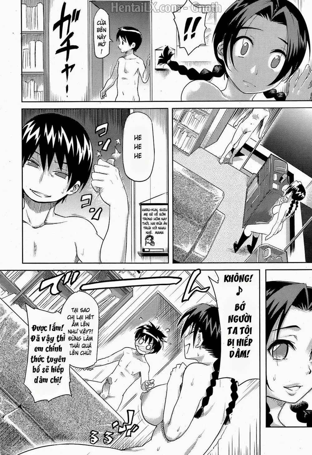 HentaiVN.net - Ảnh 10 - Ane Otouto Zakari - Chap 1