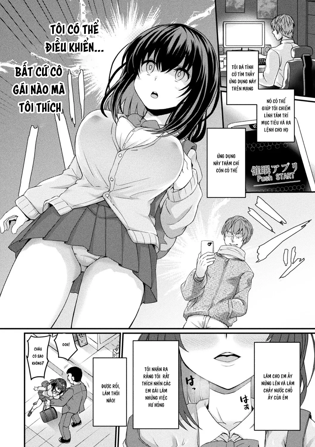 HentaiVN.net - Ảnh 4 - Hack em nữ sinh vú bự [Shoujo Saiin Sousa; The Maiden's Lewd Hypnosis Control] - Chap 1