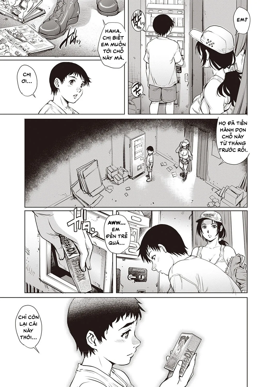 HentaiVN.net - Ảnh 10 - Nhóc Trai Tân Và Chuyến Xe Đêm Bão [Tru Girl to Doutei Shounen] - Chap 1