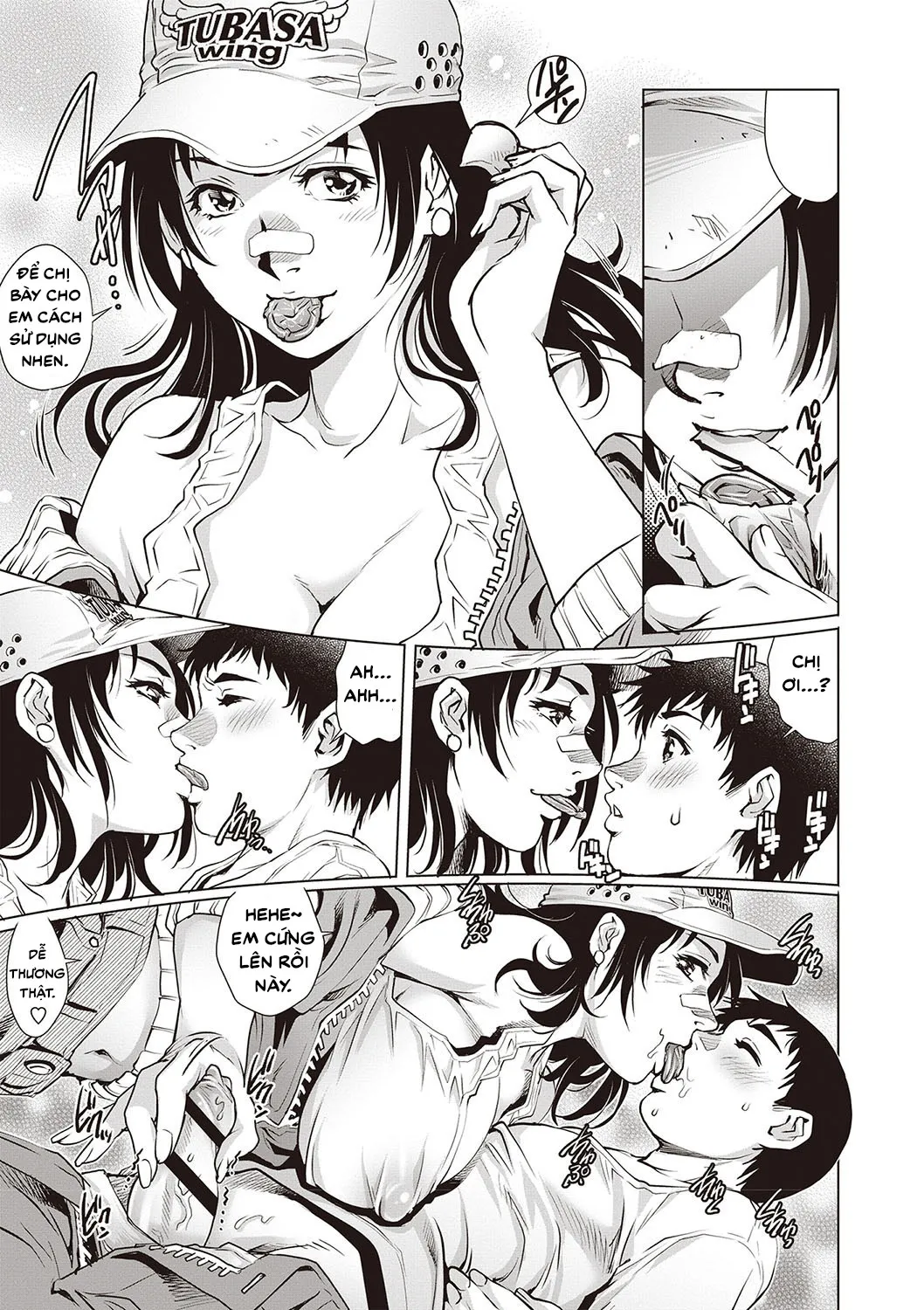 HentaiVN.net - Ảnh 12 - Nhóc Trai Tân Và Chuyến Xe Đêm Bão [Tru Girl to Doutei Shounen] - Chap 1