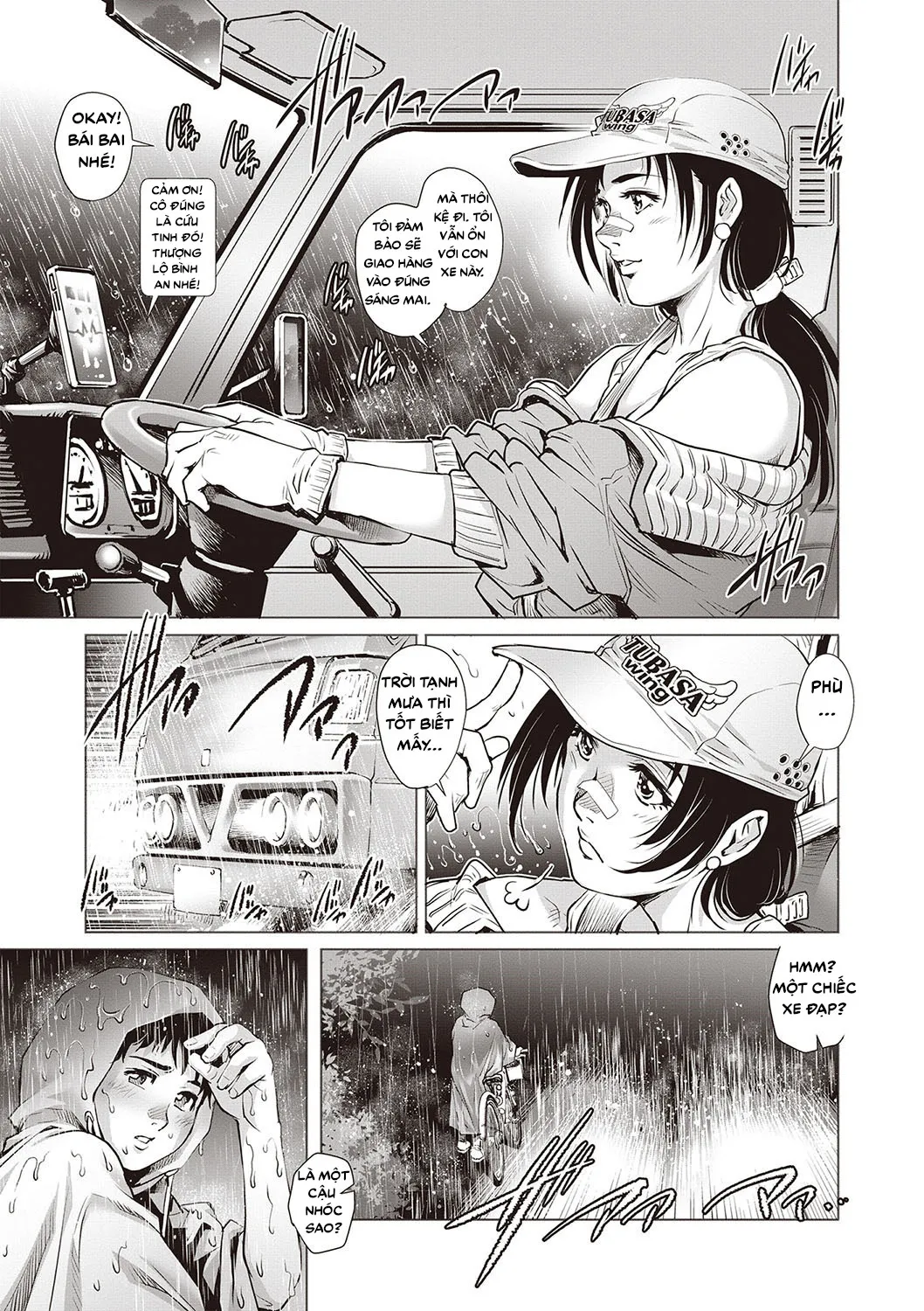 HentaiVN.net - Ảnh 4 - Nhóc Trai Tân Và Chuyến Xe Đêm Bão [Tru Girl to Doutei Shounen] - Chap 1