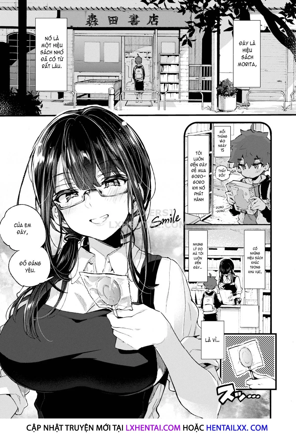 HentaiVN.net - Ảnh 5 - Boku to Shoten no Onee-san [Me and the Bookstore Onee-chan] - Chap 1