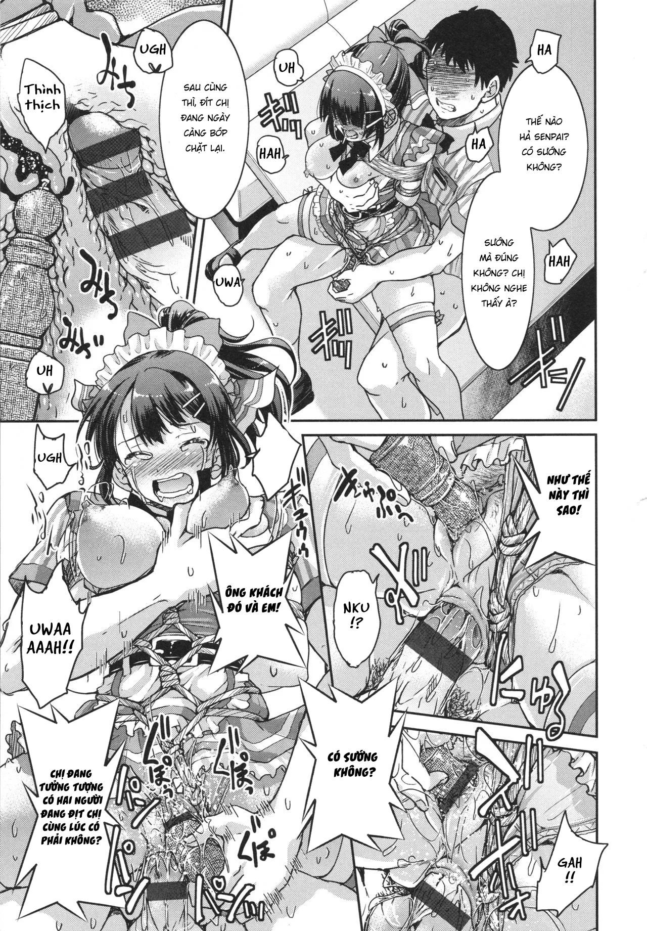 HentaiVN.net - Ảnh 32 - Toretate Famiresu Senpai wo Gyuutto Shibatta Gochisou Don [Akogare no Senpai o Shibatte Nigerarenaku Shite XXX, れ た て フ ァ ミ レ ス 先輩 を ぎ ゅ っ と っ た ご ち そ う 丼] - Chap 1