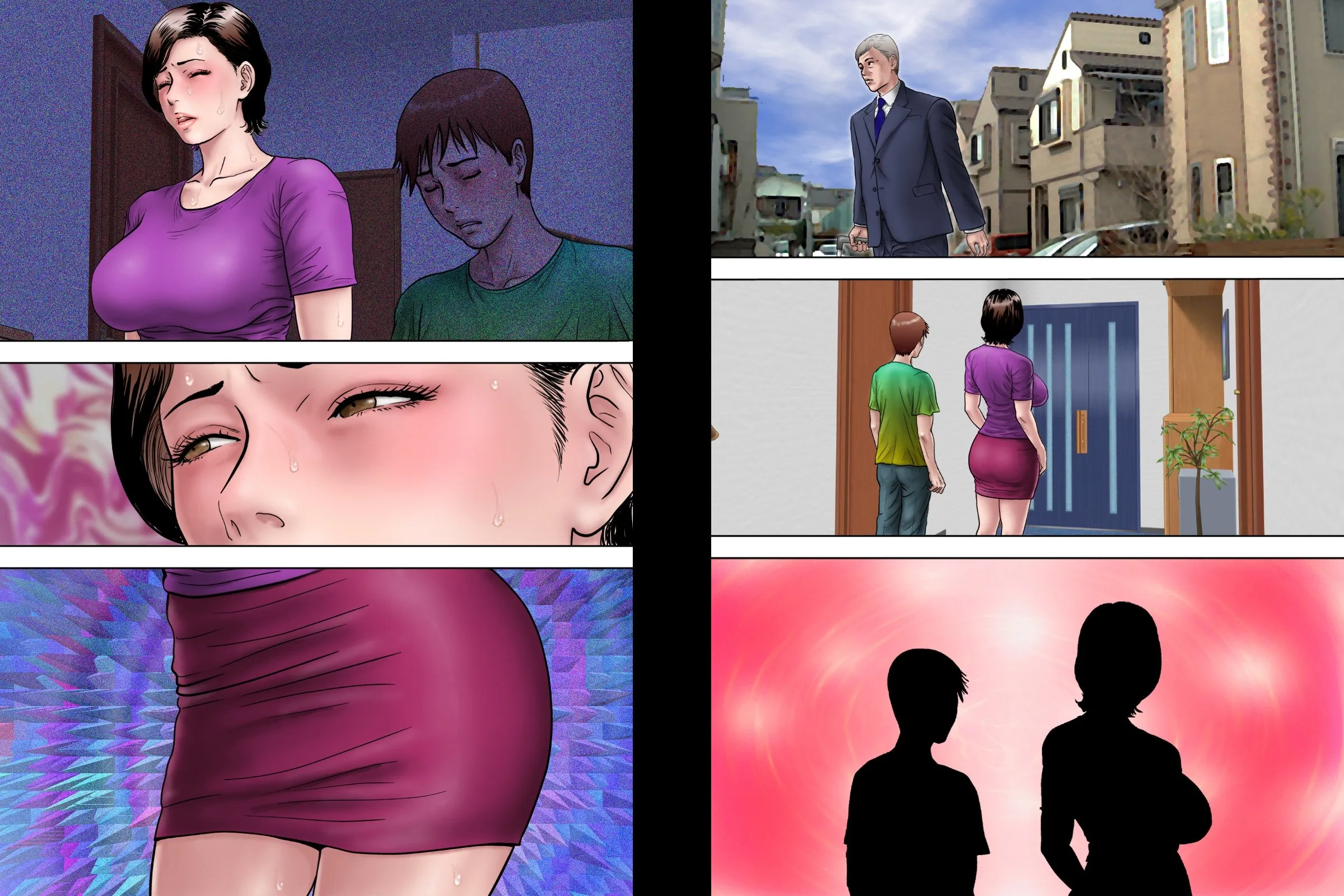 HentaiVN.net - Ảnh 18 - Training Mother while Father is Abroad [Shucchou Suru Otou-san Choukyou Sareru Okaa-san] - Chap 1