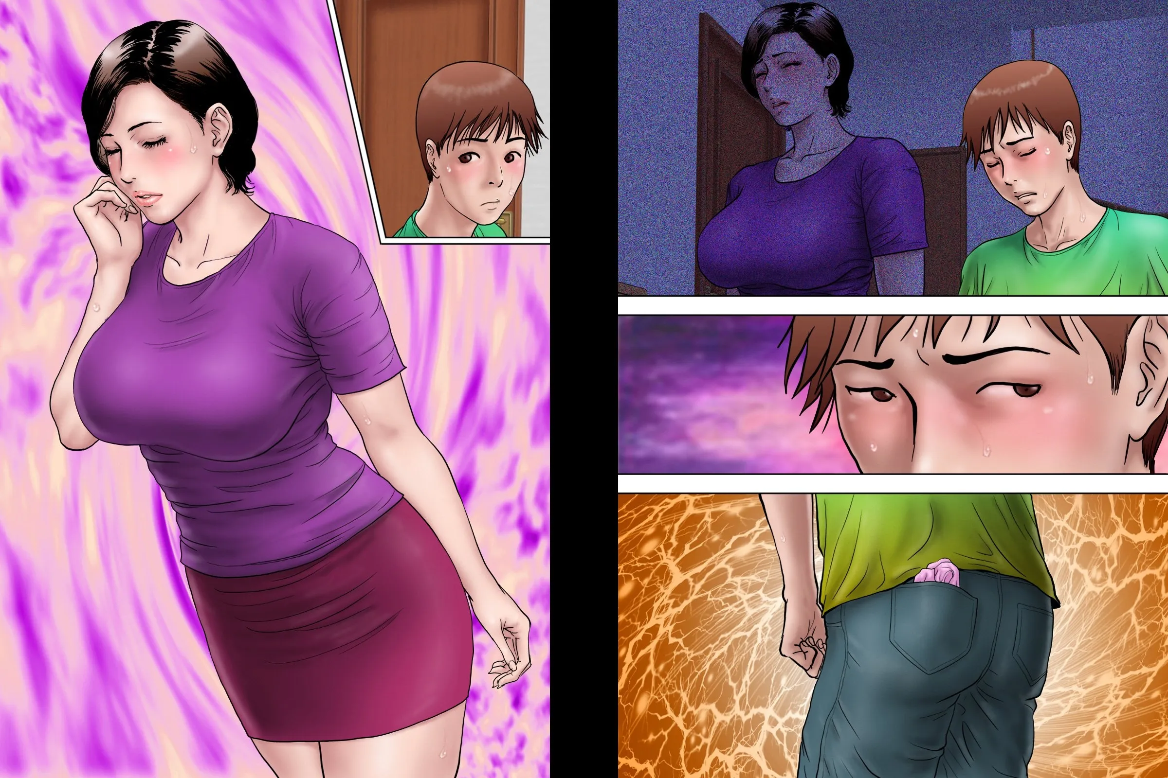HentaiVN.net - Ảnh 19 - Training Mother while Father is Abroad [Shucchou Suru Otou-san Choukyou Sareru Okaa-san] - Chap 1