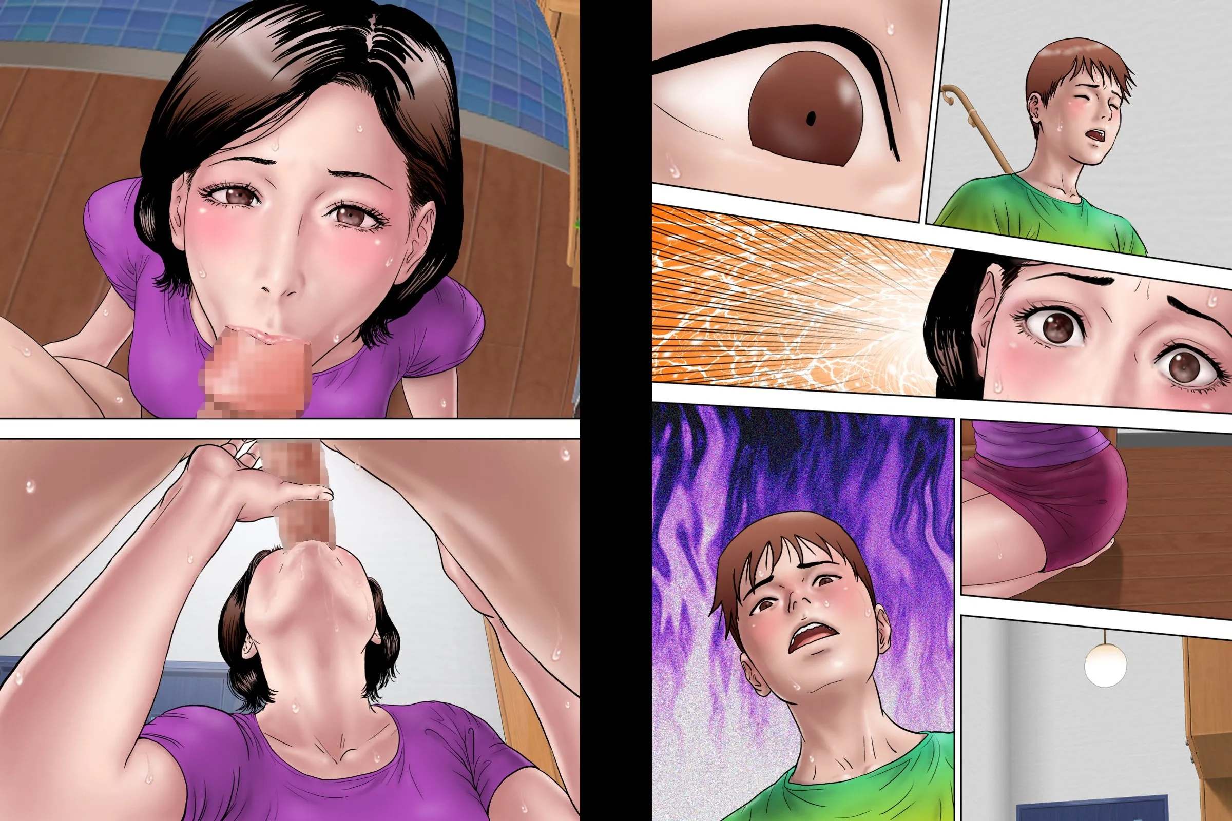 HentaiVN.net - Ảnh 34 - Training Mother while Father is Abroad [Shucchou Suru Otou-san Choukyou Sareru Okaa-san] - Chap 1