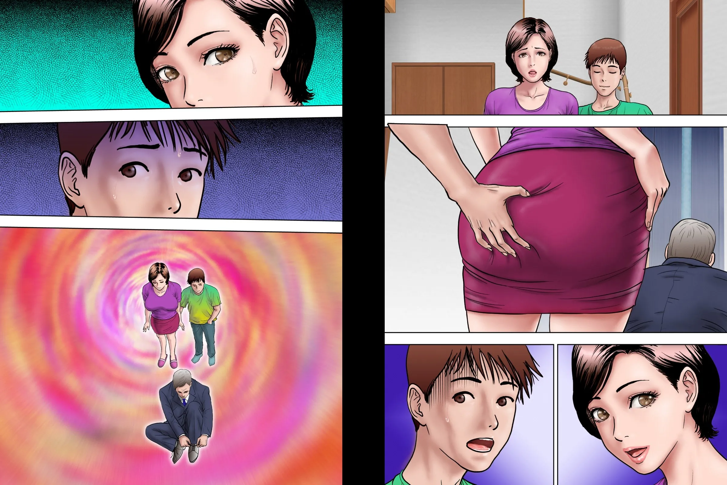 HentaiVN.net - Ảnh 9 - Training Mother while Father is Abroad [Shucchou Suru Otou-san Choukyou Sareru Okaa-san] - Chap 1