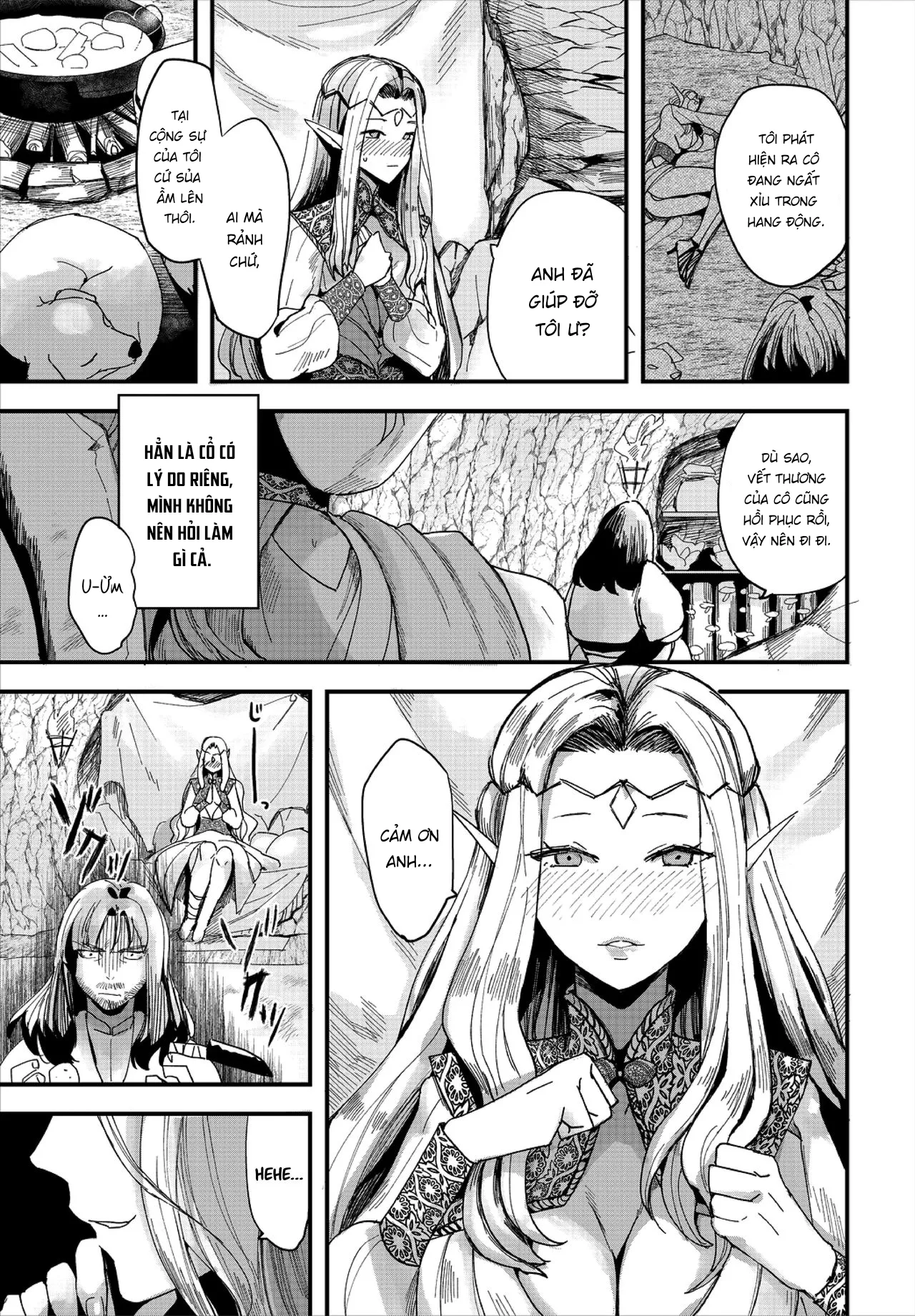 HentaiVN.net - Ảnh 4 - Nàng elf biến thái - Chap 1