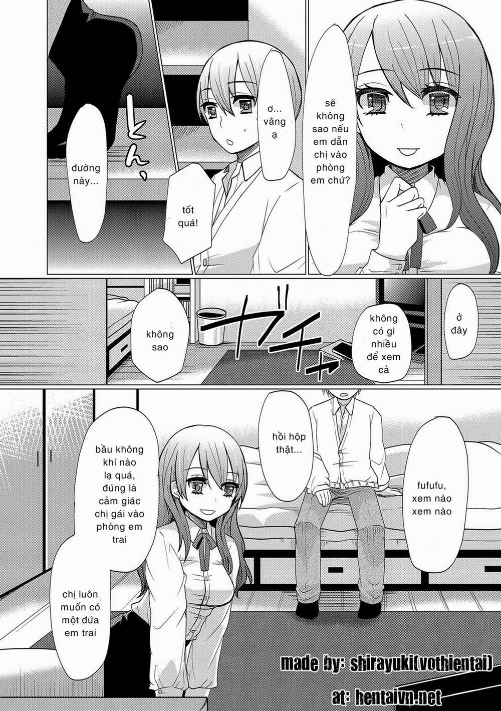 HentaiVN.net - Ảnh 4 - Người chị kế [Atarashii Oneechan; A New Older Sister; HAJIRAI OTOKONOKO] - Chap 1