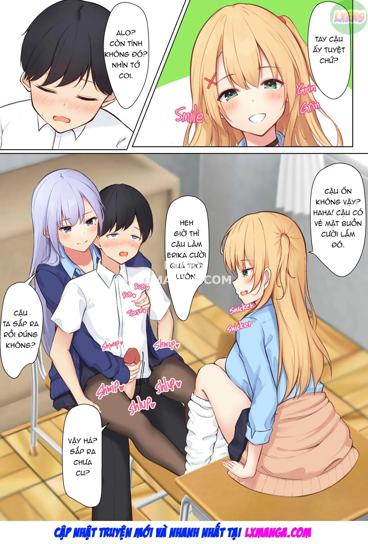 HentaiVN.net - Ảnh 20 - Mainichi Gal JK-tachi ni Ijirarete Komattemasu. - Chap 1