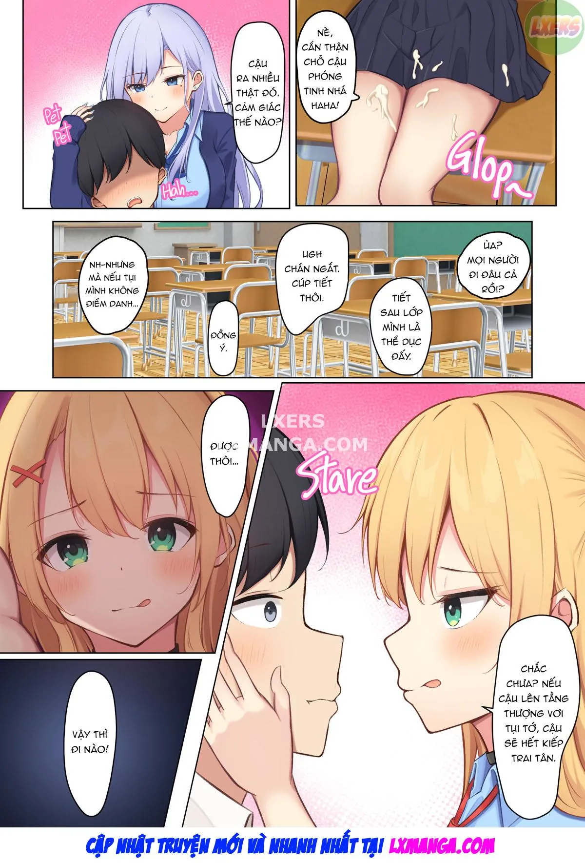 HentaiVN.net - Ảnh 24 - Mainichi Gal JK-tachi ni Ijirarete Komattemasu. - Chap 1