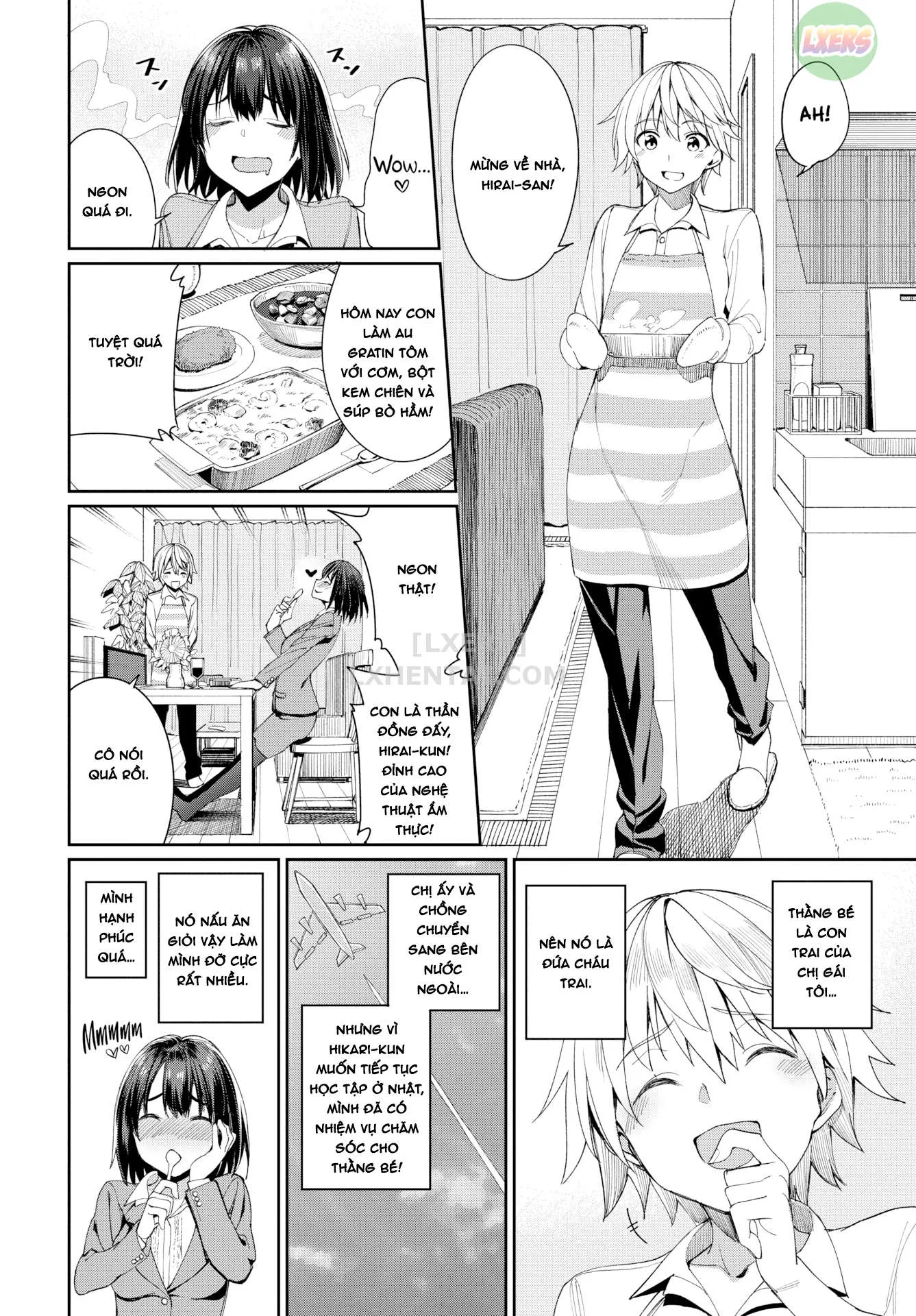 HentaiVN.net - Ảnh 3 - Dì cháu chung nhà - Chap 1