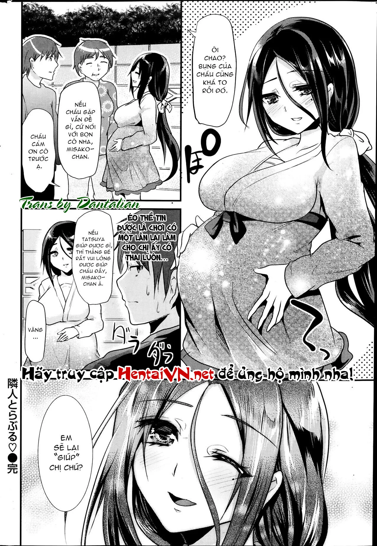 HentaiVN.net - Ảnh 19 - Chị Hàng Xóm Của Tôi! [Neighbor Trouble; 隣人とらぶる] - Chap 1