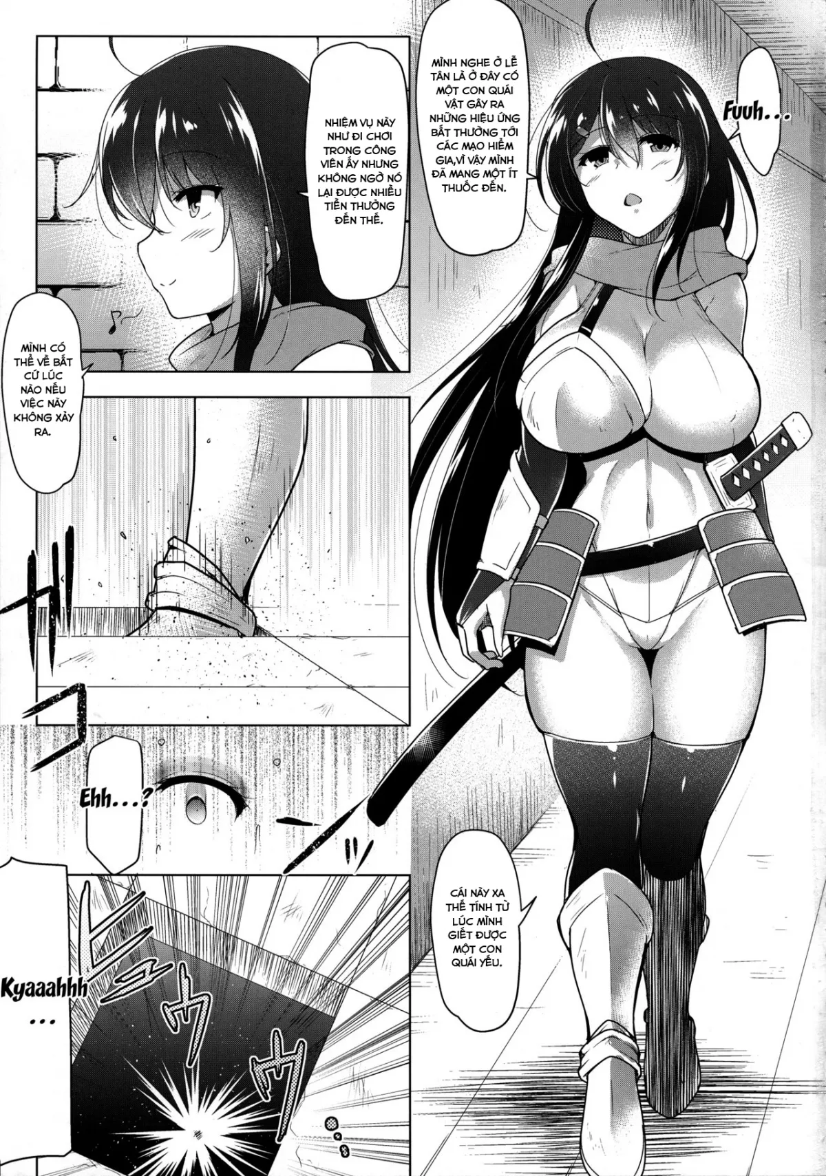 HentaiVN.net - Ảnh 5 - Futanari Swordsman Shizuku's Suffering -Tentacle Armor Edition [Futanari Kenshi Shizuku no Junan - Shokushu Yoroi-hen -] - Chap 1