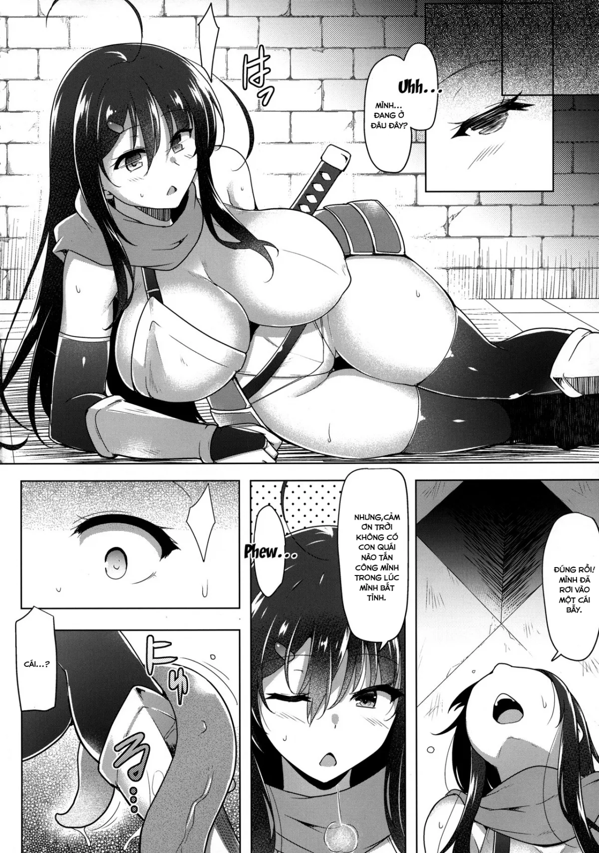 HentaiVN.net - Ảnh 6 - Futanari Swordsman Shizuku's Suffering -Tentacle Armor Edition [Futanari Kenshi Shizuku no Junan - Shokushu Yoroi-hen -] - Chap 1