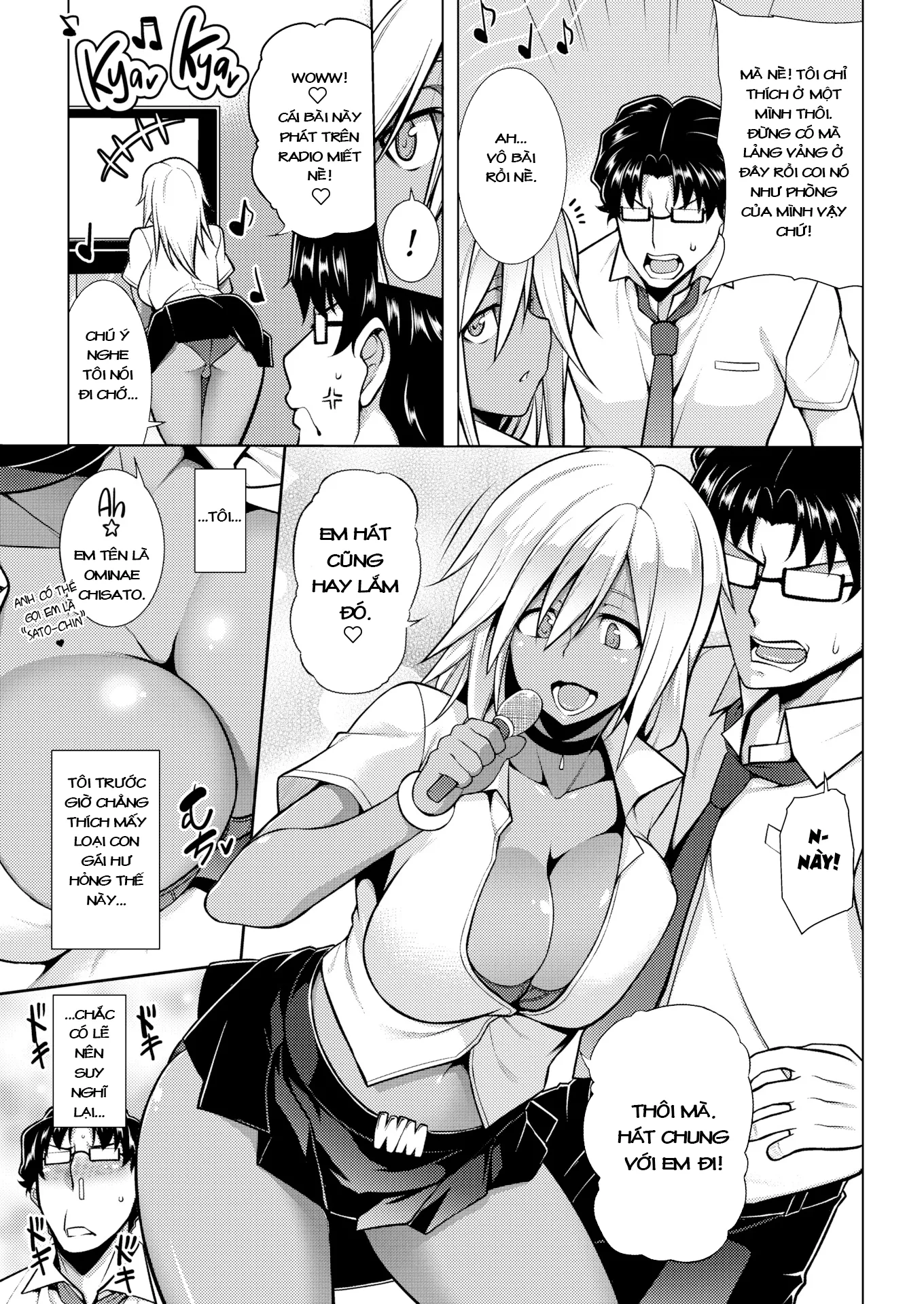 HentaiVN.net - Ảnh 4 - Anh nhân viên văn phòng may mắn và cô nữ sinh dú bự dâm đãng - Chap 1