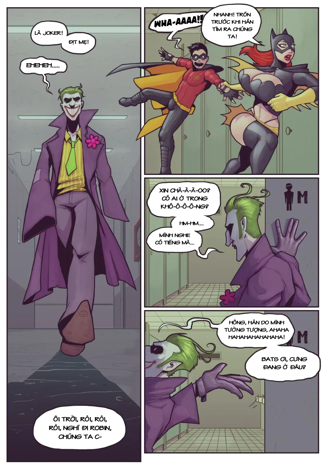HentaiVN.net - Ảnh 5 - Ruined Gotham: Batgirl Loves Robin (Batman) - Chap 1