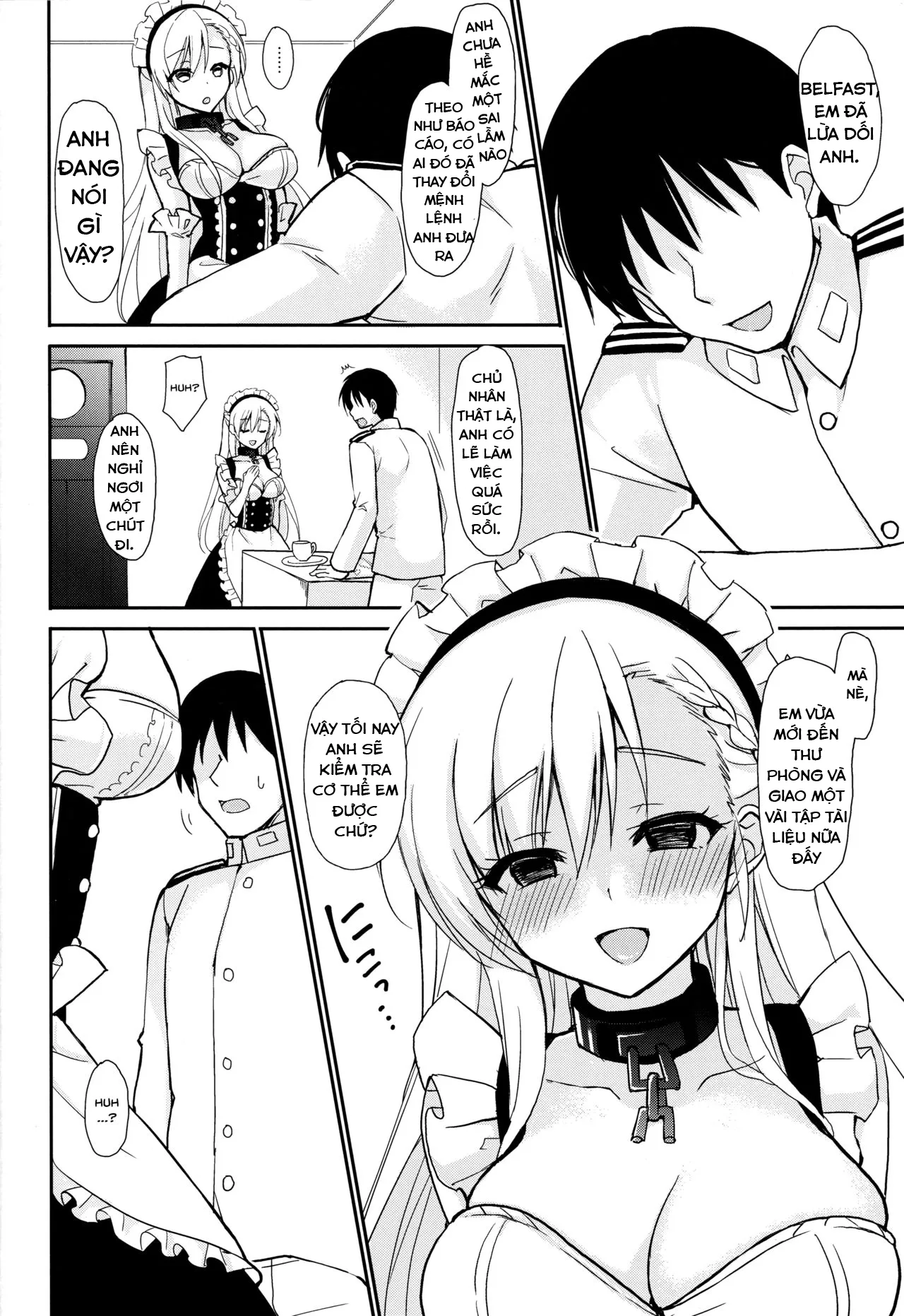 HentaiVN.net - Ảnh 11 - Sokubaku Belfast (Azur Lane) [Belfast tie me down; Sokubaku Belfast - Belfast Tie Me Down.] - Chap 1