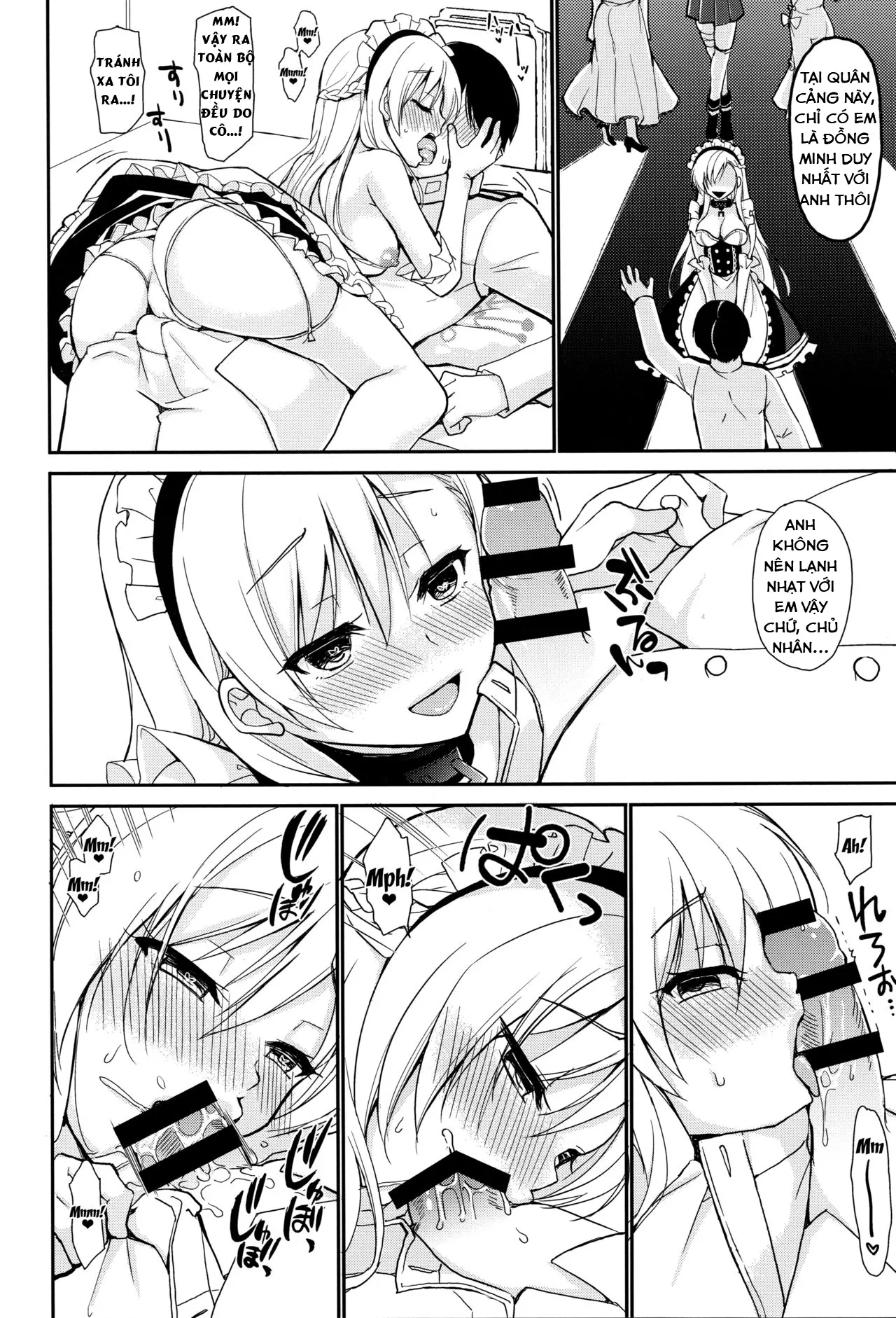 HentaiVN.net - Ảnh 13 - Sokubaku Belfast (Azur Lane) [Belfast tie me down; Sokubaku Belfast - Belfast Tie Me Down.] - Chap 1