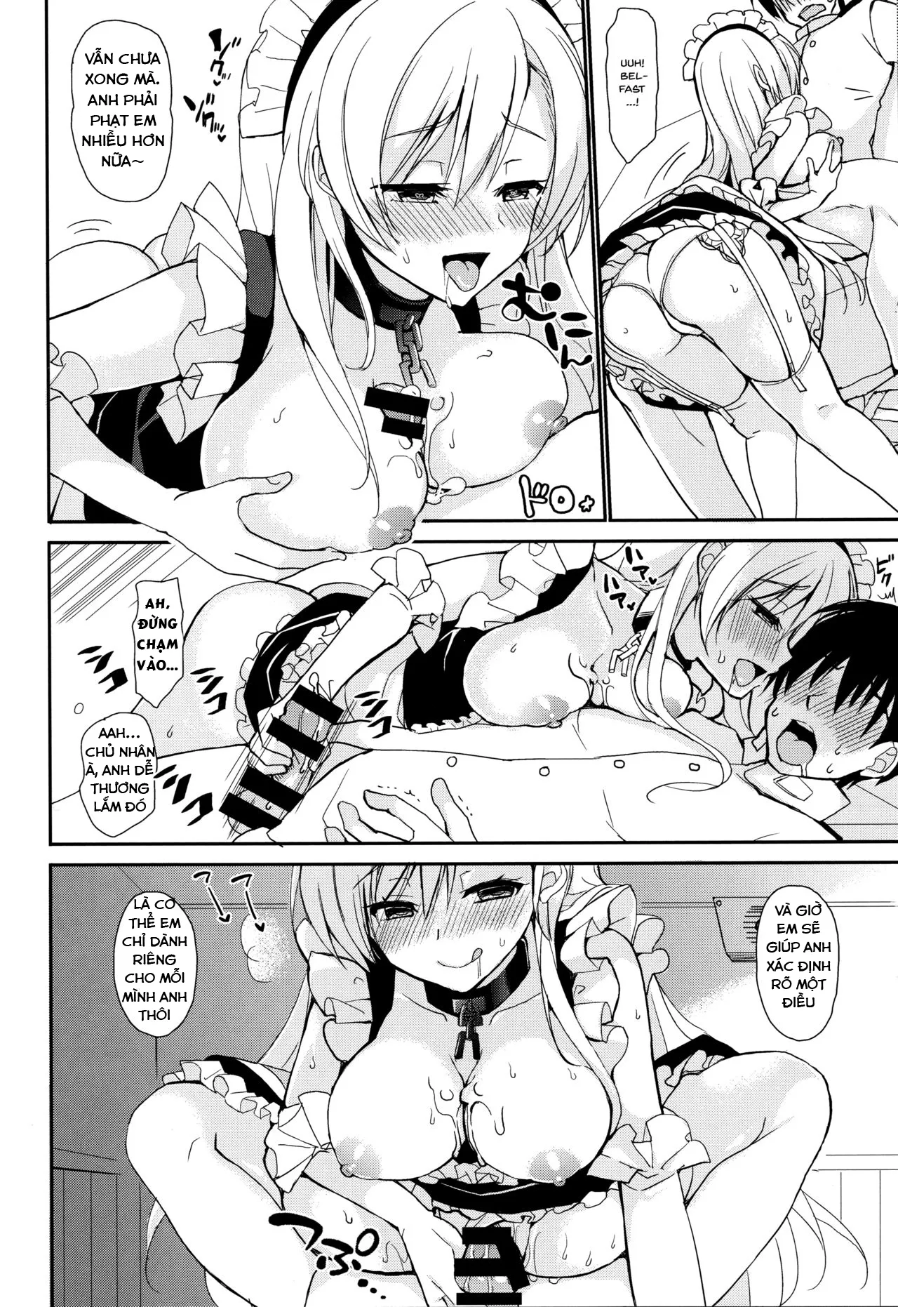 HentaiVN.net - Ảnh 15 - Sokubaku Belfast (Azur Lane) [Belfast tie me down; Sokubaku Belfast - Belfast Tie Me Down.] - Chap 1