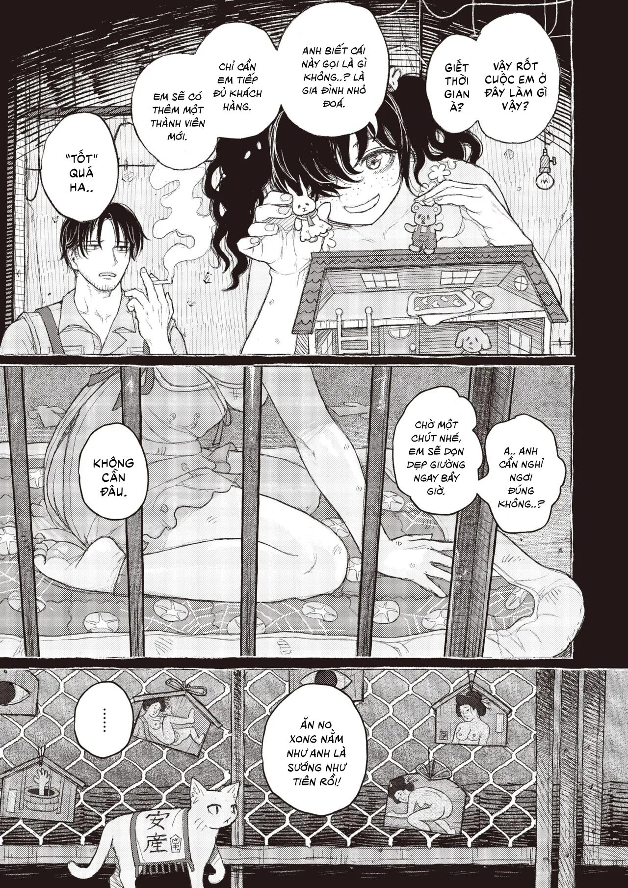 HentaiVN.net - Ảnh 8 - Anh Thợ Sửa Ống Nước Và Cô Bé Bán Hoa [Segaki no Zashiki, Phòng khách của Segaki, せがきの座敷] - Chap 1
