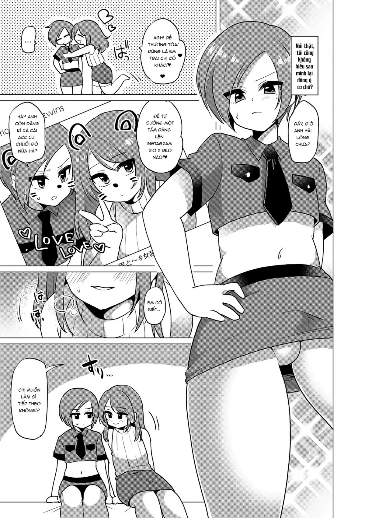 HentaiVN.net - Ảnh 4 - SM Twins (Otokonoko Heaven's Door 5) - Chap 1