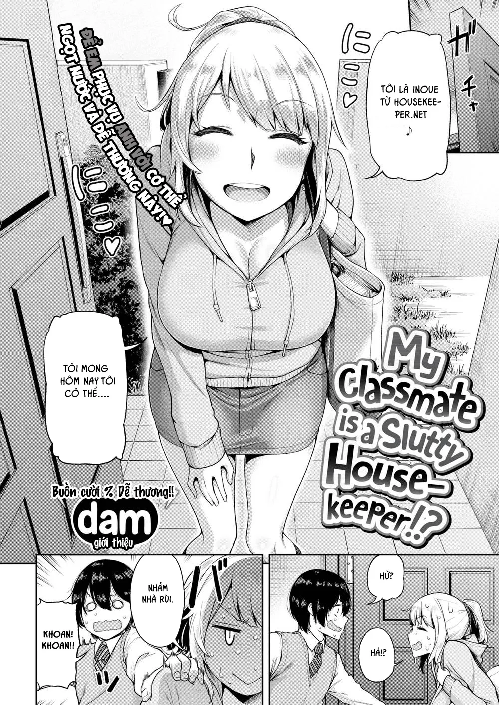 HentaiVN.net - Ảnh 5 - Giúp việc cho Con Cá Chà Bặc [My Classmate is a Slutty Housekeeper!?] - Chap 1