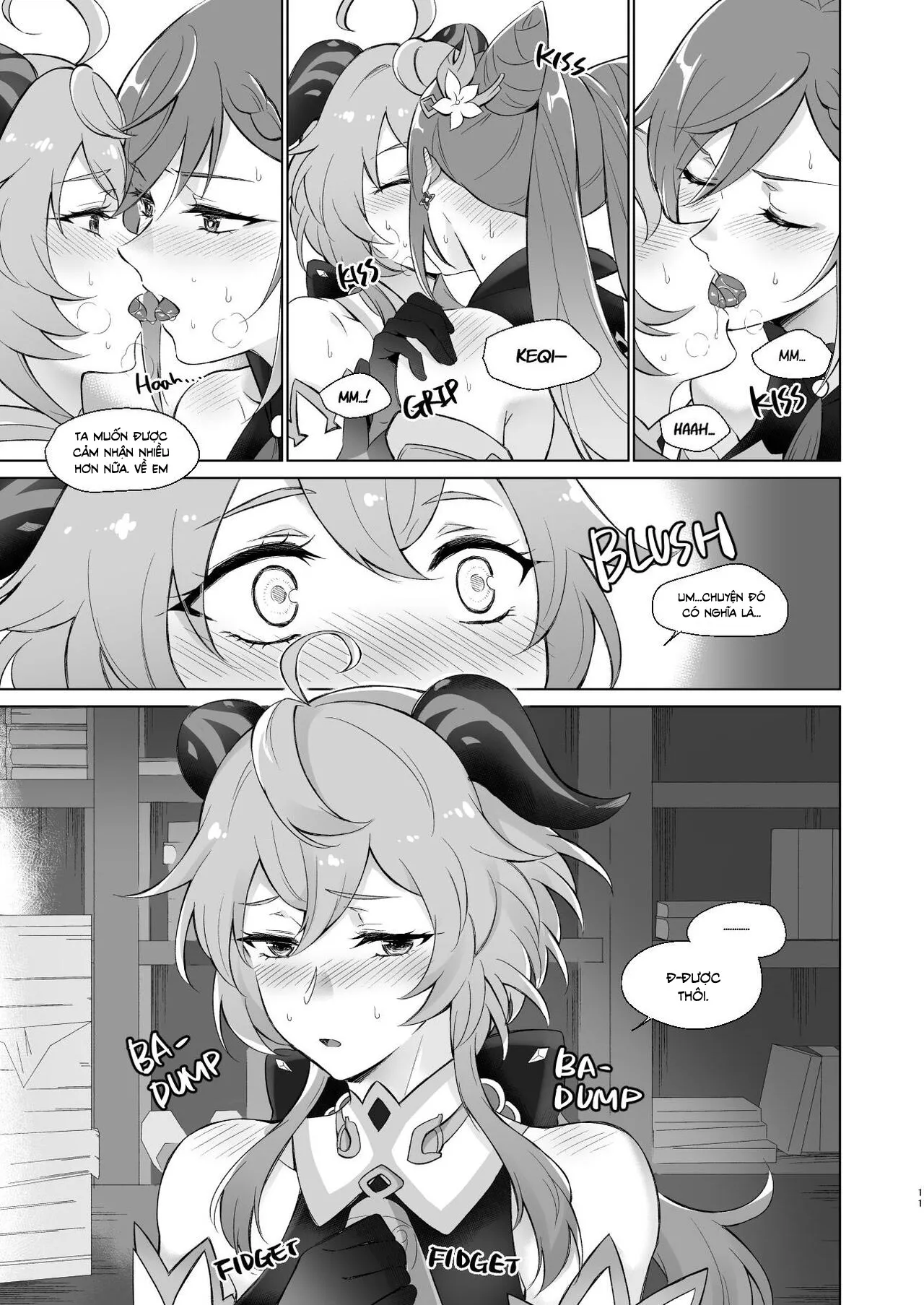 HentaiVN.net - Ảnh 10 - Tôi muốn làm chuyện [Ganyu to Ecchi ga Shitai!; Sleep with me, Ganyu] - Chap 1