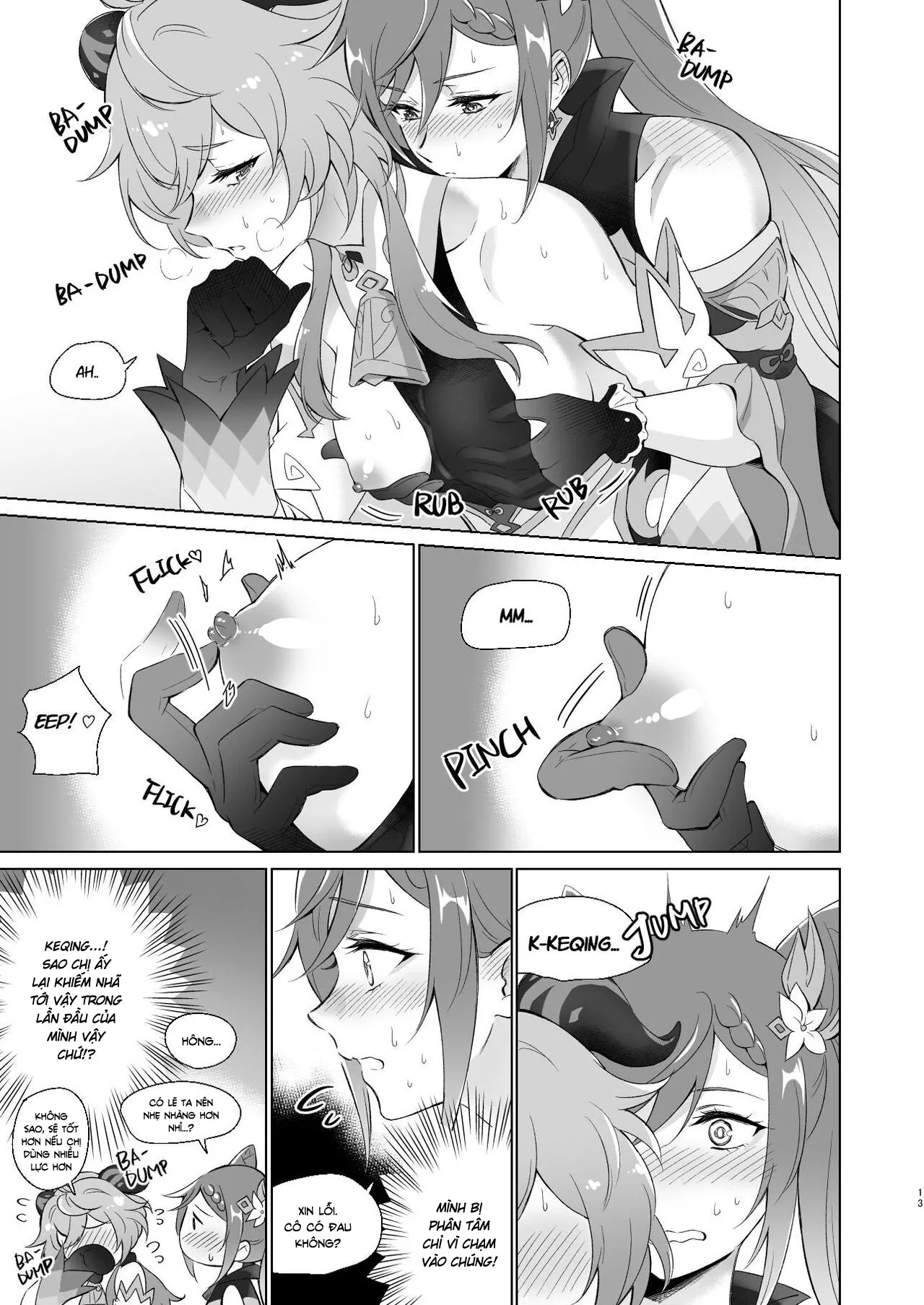 HentaiVN.net - Ảnh 12 - Tôi muốn làm chuyện [Ganyu to Ecchi ga Shitai!; Sleep with me, Ganyu] - Chap 1