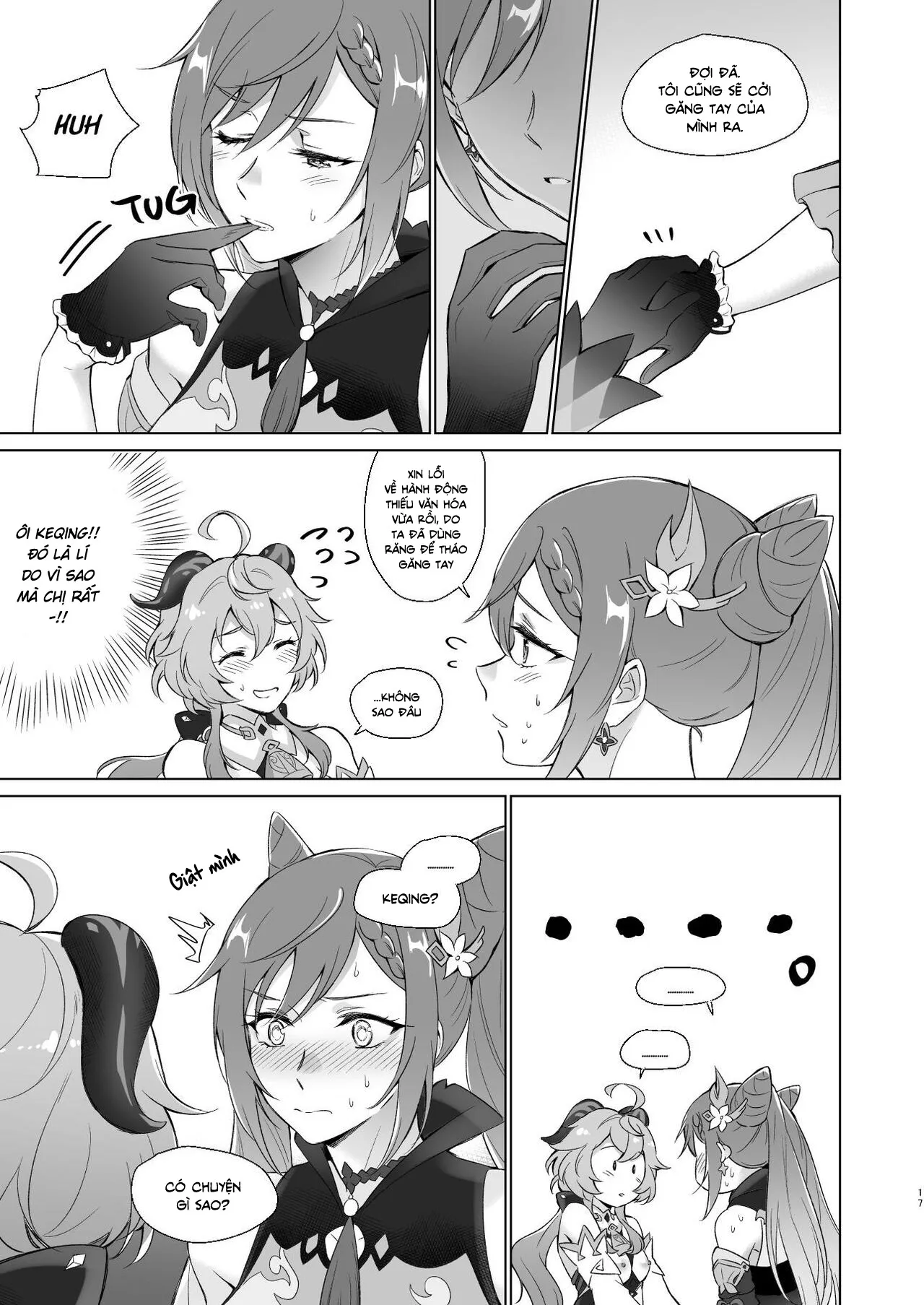HentaiVN.net - Ảnh 16 - Tôi muốn làm chuyện [Ganyu to Ecchi ga Shitai!; Sleep with me, Ganyu] - Chap 1