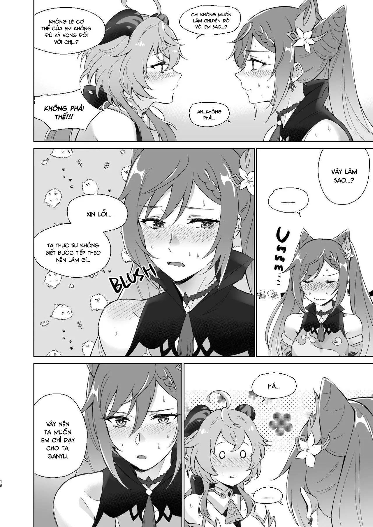 HentaiVN.net - Ảnh 17 - Tôi muốn làm chuyện [Ganyu to Ecchi ga Shitai!; Sleep with me, Ganyu] - Chap 1