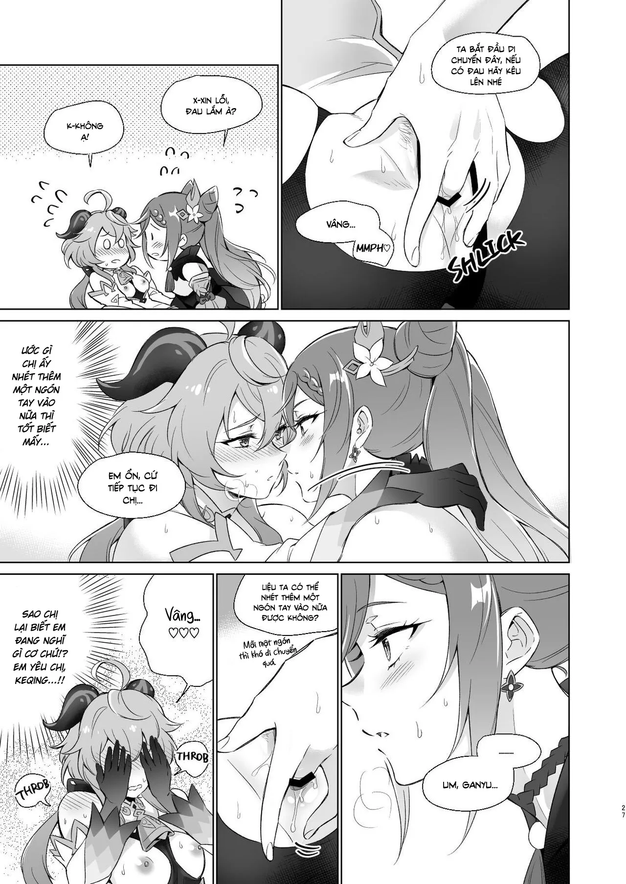 HentaiVN.net - Ảnh 26 - Tôi muốn làm chuyện [Ganyu to Ecchi ga Shitai!; Sleep with me, Ganyu] - Chap 1