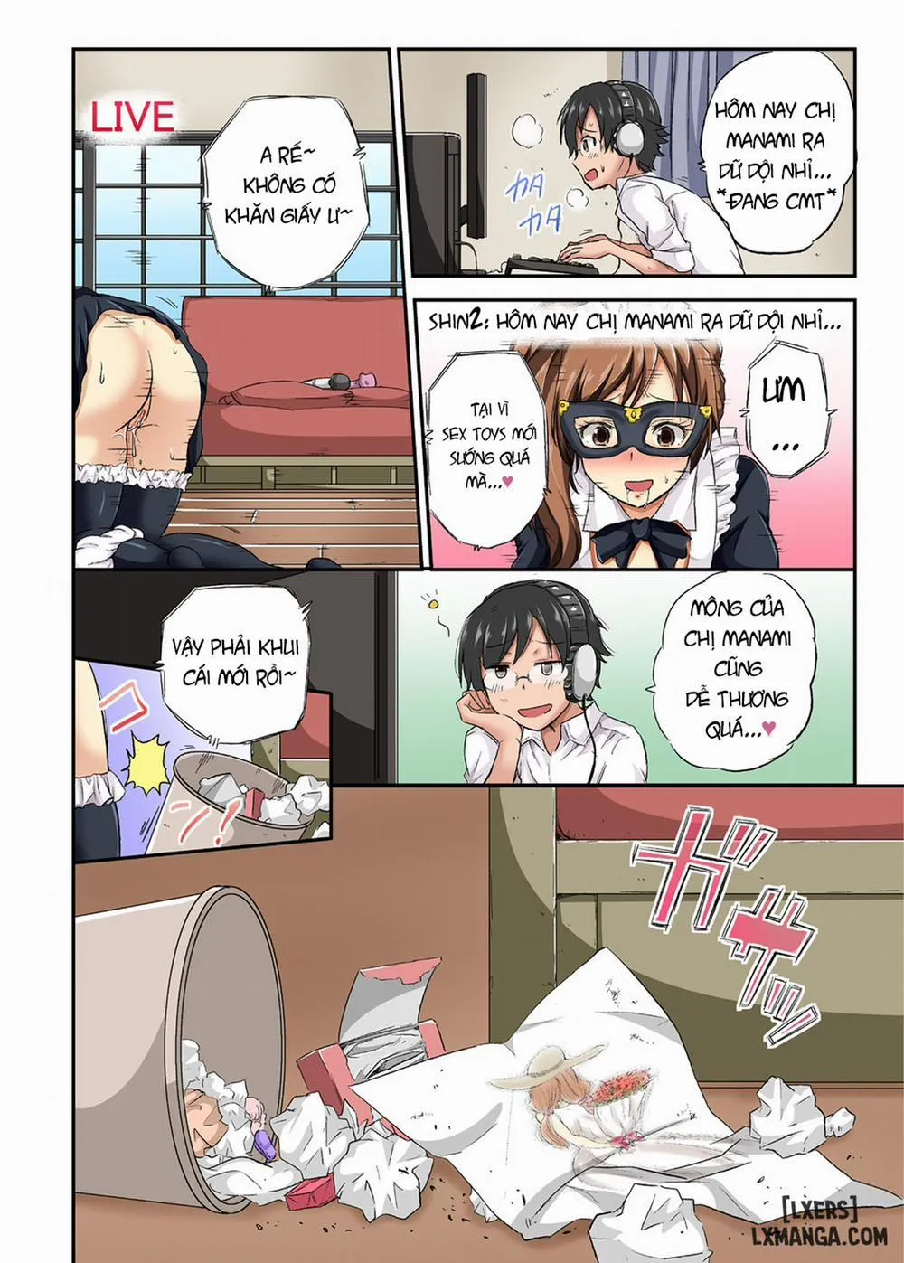 HentaiVN.net - Ảnh 11 - Netorare Hitozuma Net de Nama Nugi Haishinsuru Onna - Manami - Chap 1
