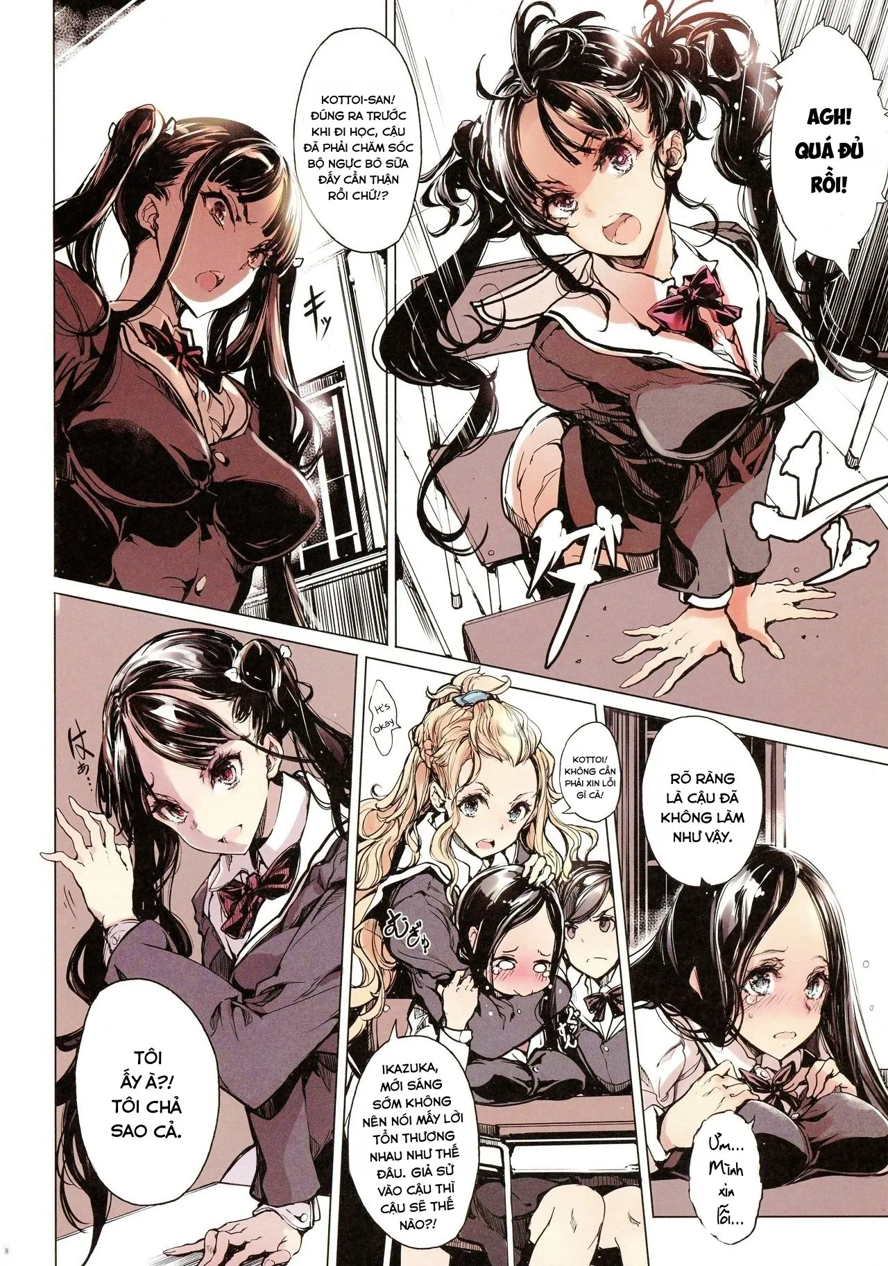 HentaiVN.net - Ảnh 9 - Ikazuka-san còn không cựa quậy tí nào [IkaZuka-san did not move a muscle] - Chap 1