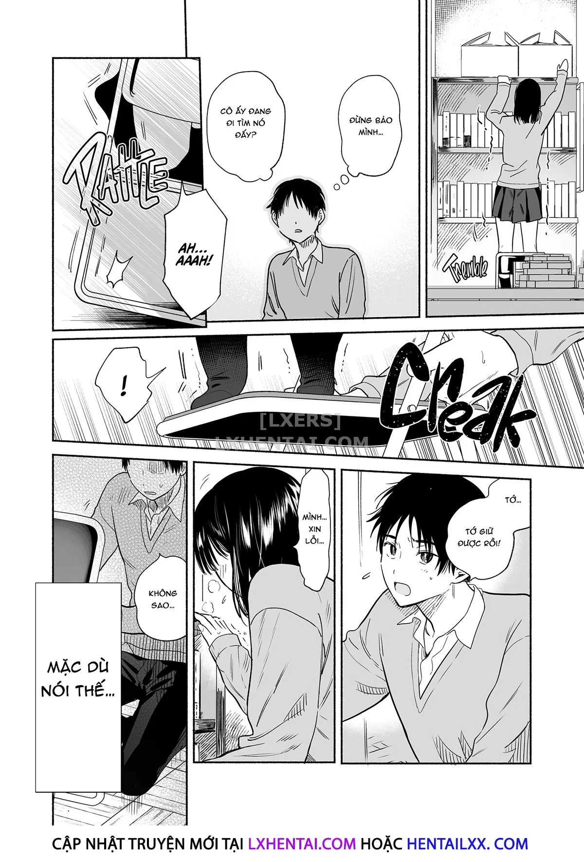 HentaiVN.net - Ảnh 15 - Mukuchi na Tosho Iin to Sex Zuke. [Addicted to Sex With a Taciturn Library Committee Member] - Chap 1