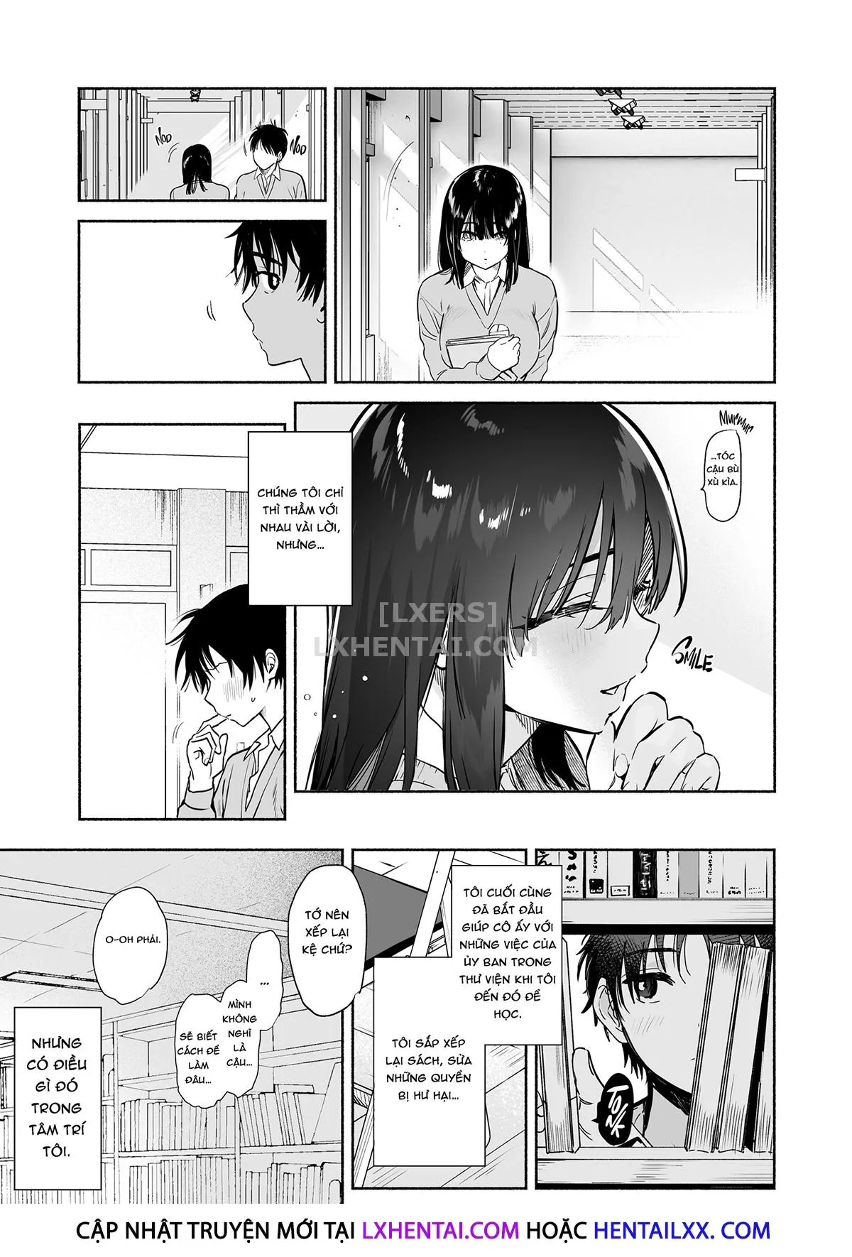 HentaiVN.net - Ảnh 26 - Mukuchi na Tosho Iin to Sex Zuke. [Addicted to Sex With a Taciturn Library Committee Member] - Chap 1