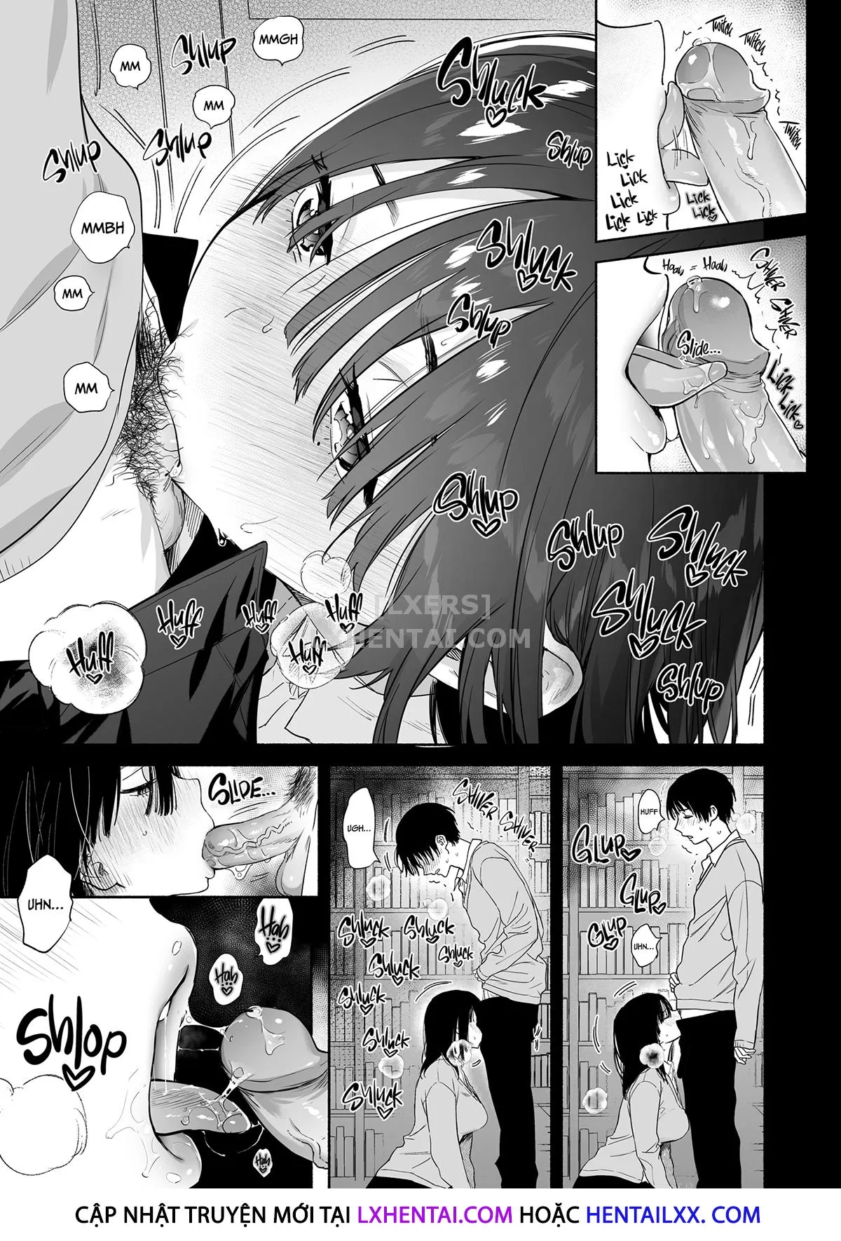 HentaiVN.net - Ảnh 8 - Mukuchi na Tosho Iin to Sex Zuke. [Addicted to Sex With a Taciturn Library Committee Member] - Chap 1
