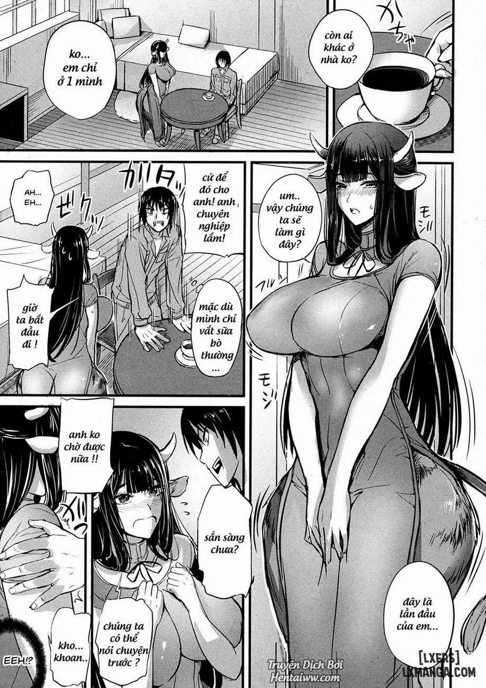 HentaiVN.net - Ảnh 5 - Ushionna no Chichi Massage - Chap 1