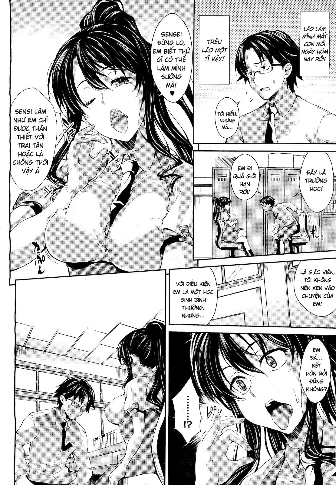 HentaiVN.net - Ảnh 5 - Teacher & husband! [てぃーちゃー＆はずばんど!] - Chap 1