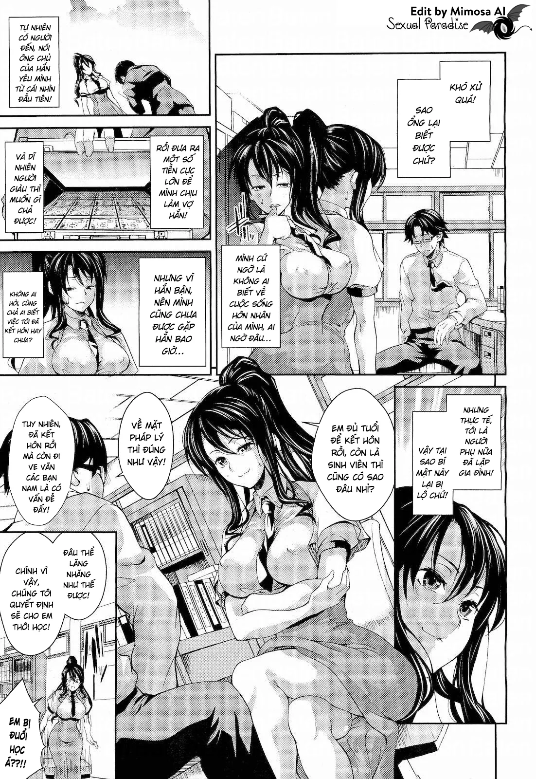 HentaiVN.net - Ảnh 6 - Teacher & husband! [てぃーちゃー＆はずばんど!] - Chap 1