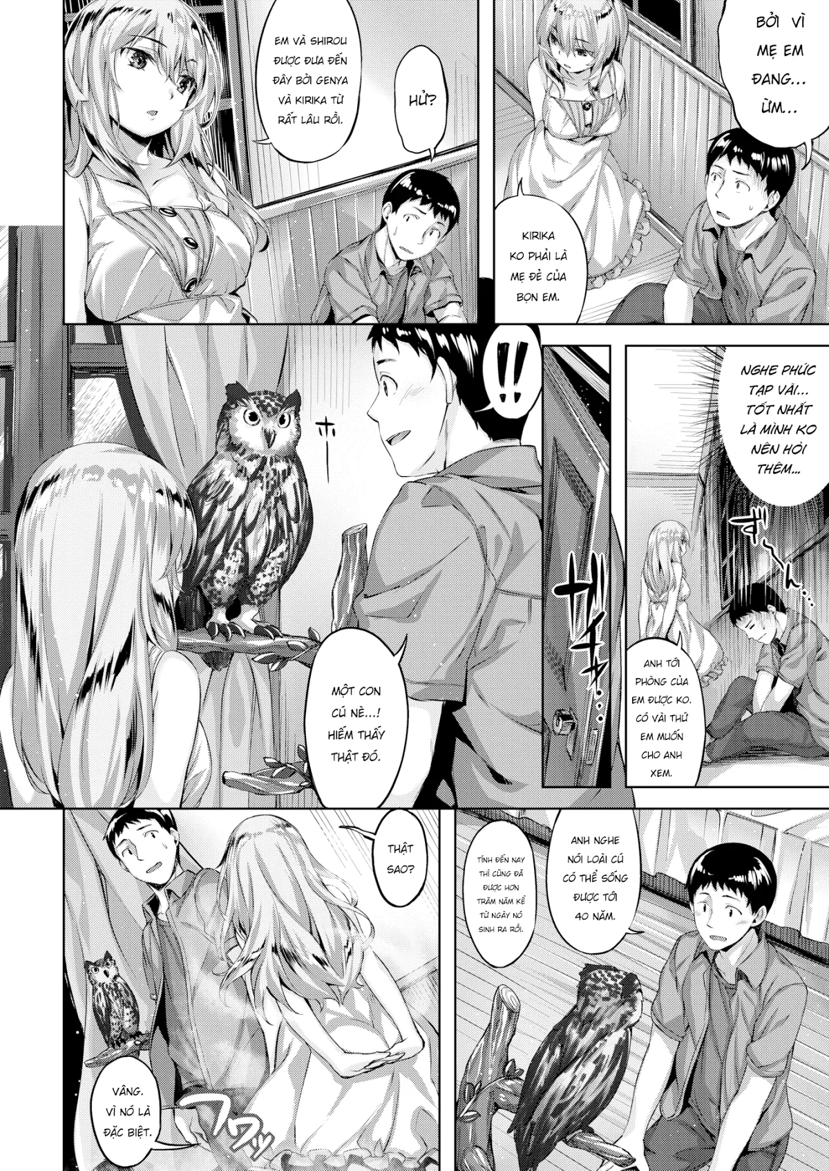 HentaiVN.net - Ảnh 6 - The Owl's Mansion [梟の館, Fukurou no Yakata, Night Owl, The Blink of an Owl] - Chap 1