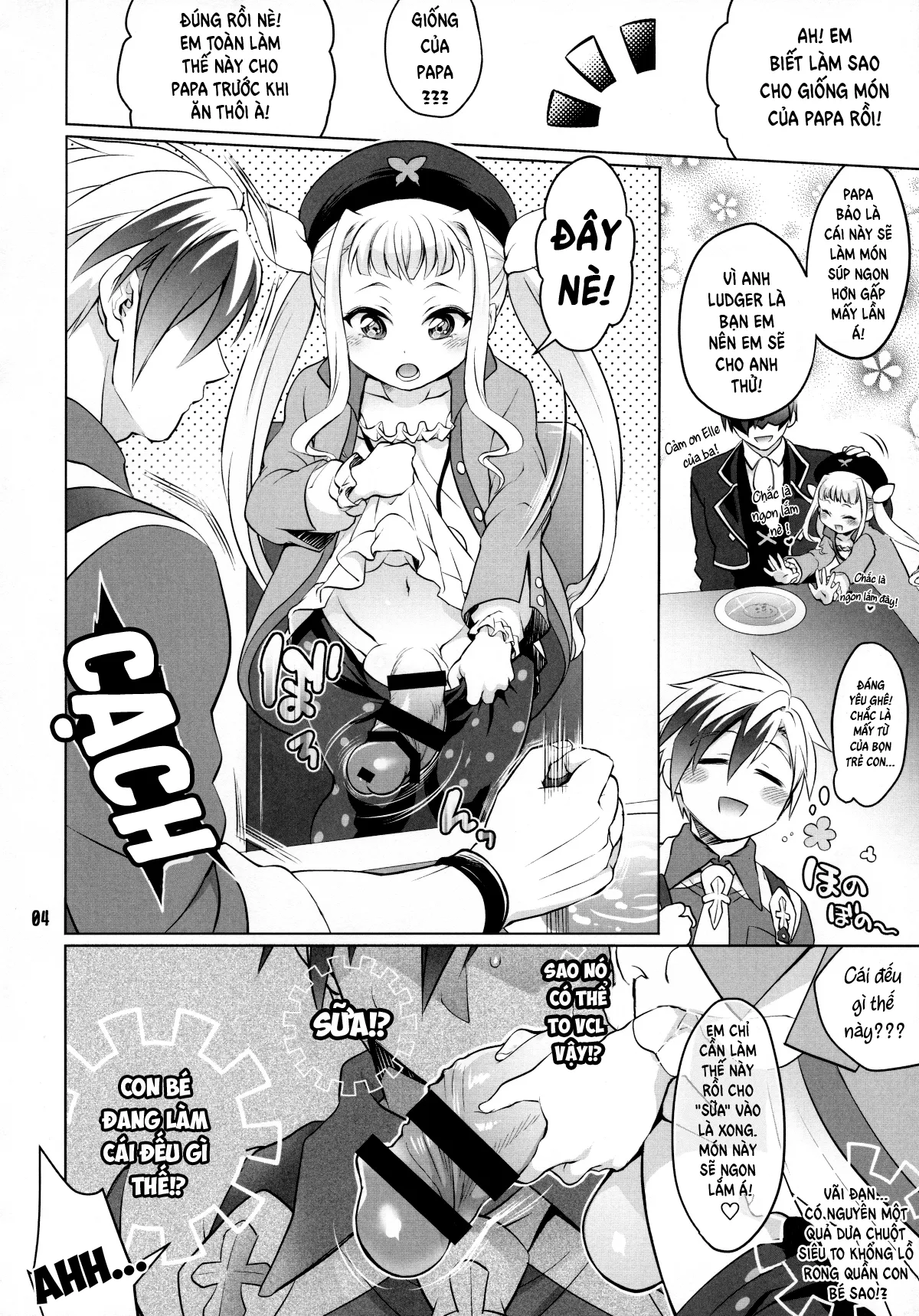 HentaiVN.net - Ảnh 3 - Futanari Elle to Ludger no Aibou Soup - Chap 1