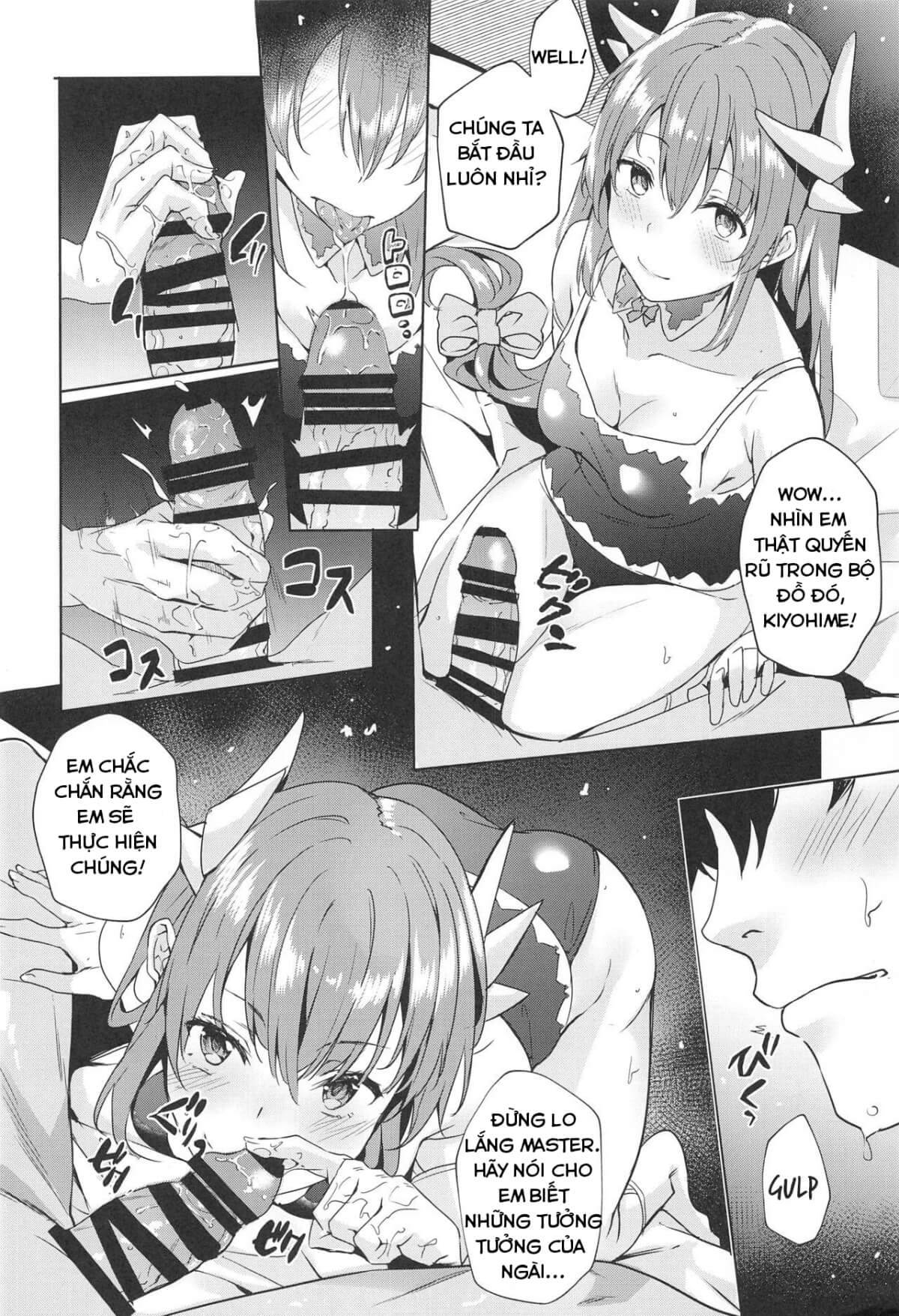 HentaiVN.net - Ảnh 12 - Master, em là của ngài (Fate/Grand Order) [Mashou Kiyohime Junai Monogatari (Fate/Grand Order)] - Chap 1