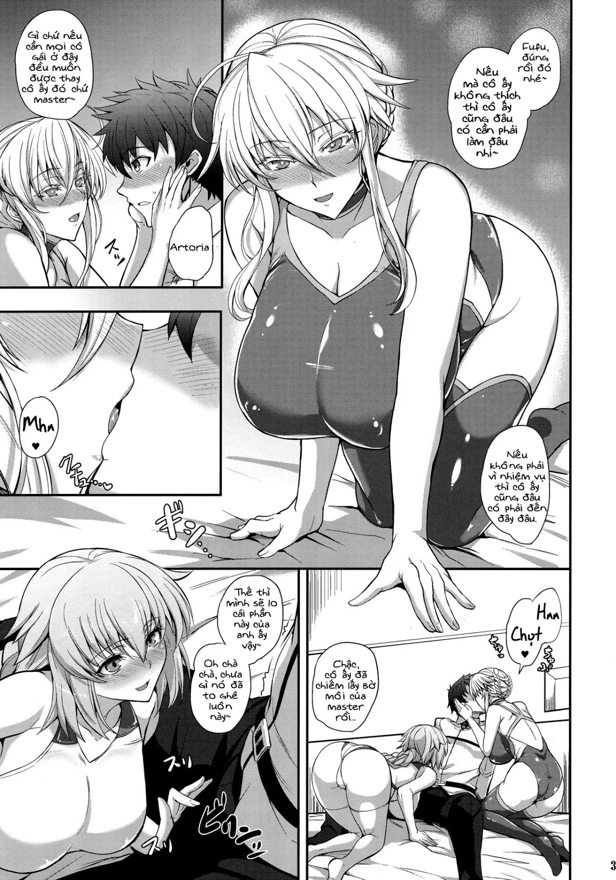 HentaiVN.net - Ảnh 4 - Cùng với những servant mặc đồ bơi thể thao (Fate/Grand Order) [''Kyouei'' Tokusei no Servant to] - Chap 1