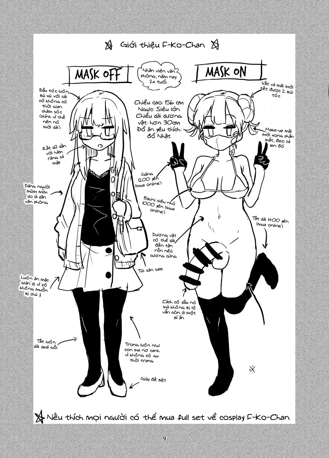 HentaiVN.net - Ảnh 10 - Chuyện nàng futanari thủ dâm! [Futanari Onanism] - Chap 1