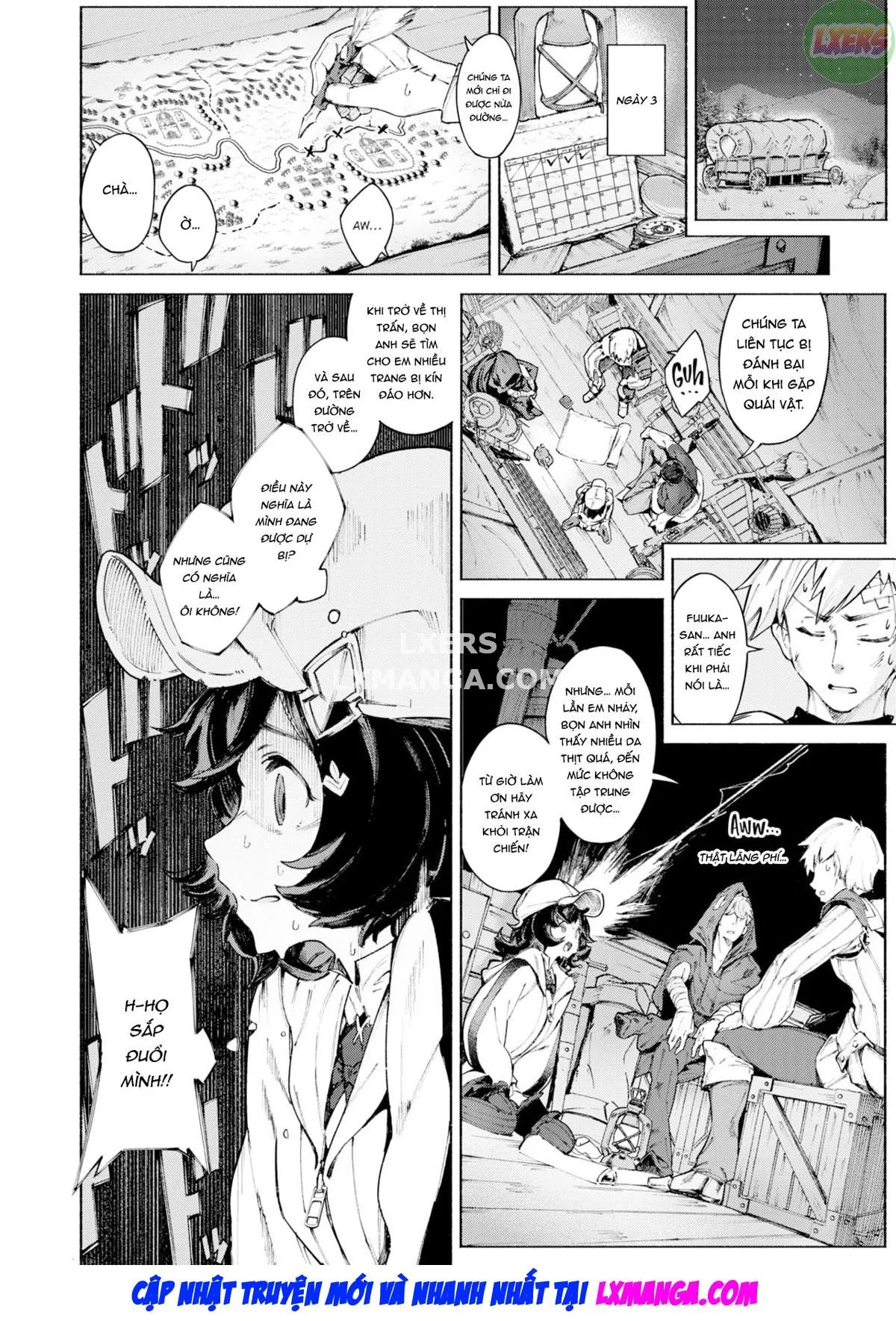 HentaiVN.net - Ảnh 11 - Boukensha-tachi no Nagai Tabiji - Chap 1